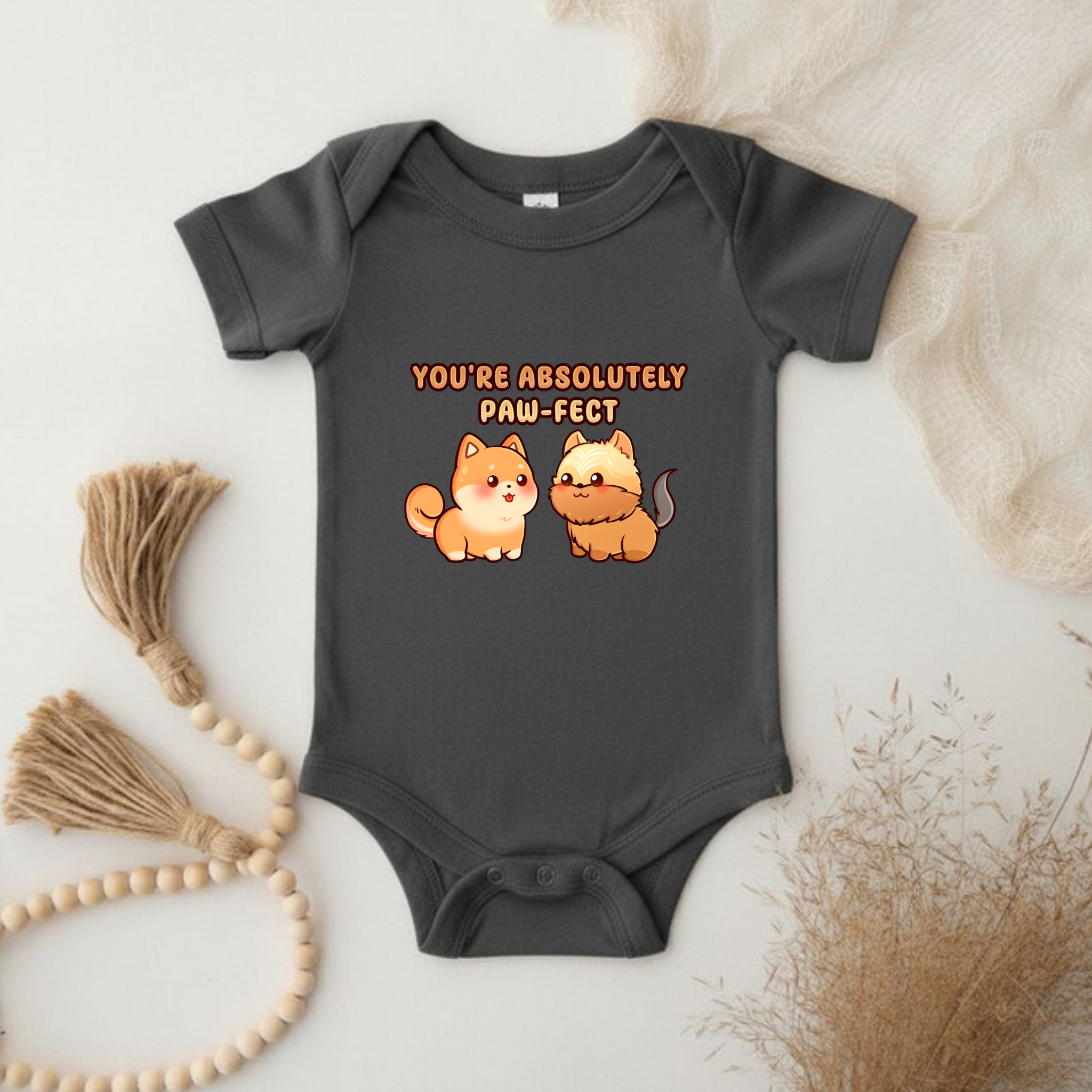 You're Absolutely Paw-fect Dog Couple - Shiba Inu & Yorkshire Terrier Onesie