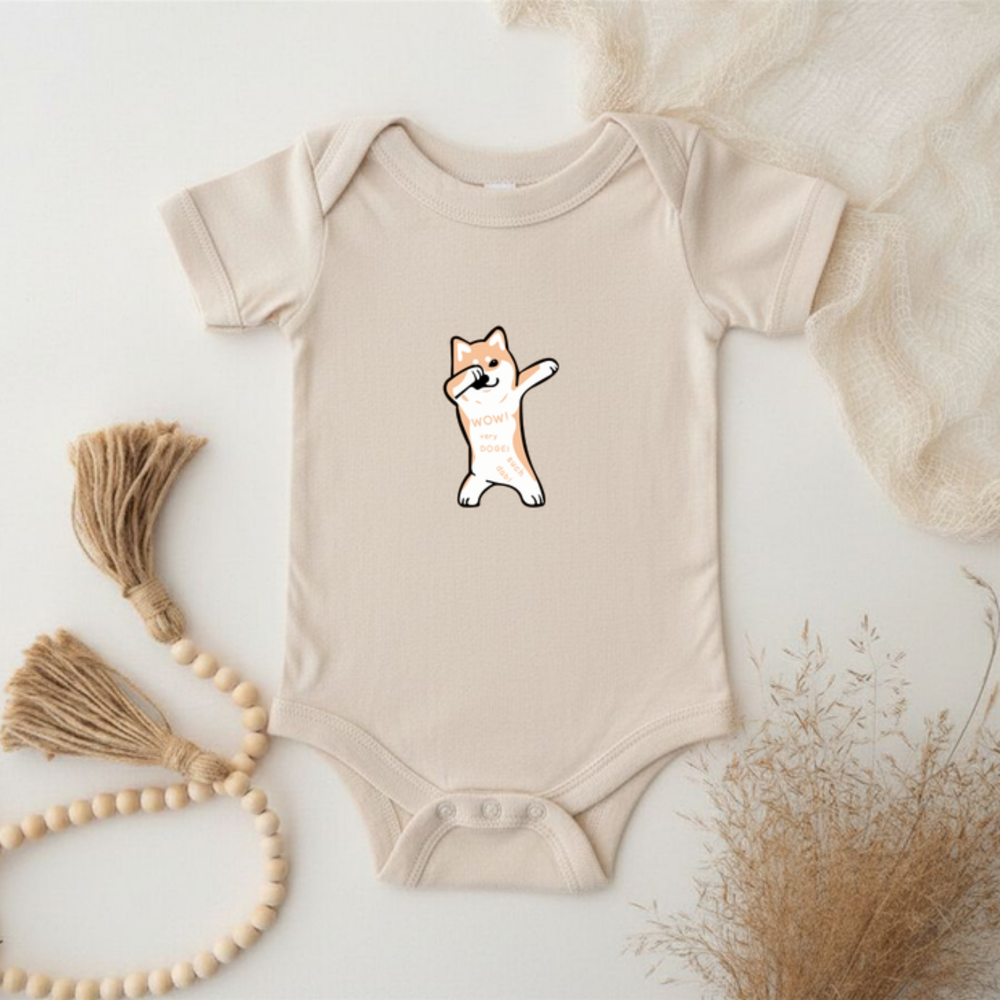 Dabbing Doge Dog Onesie