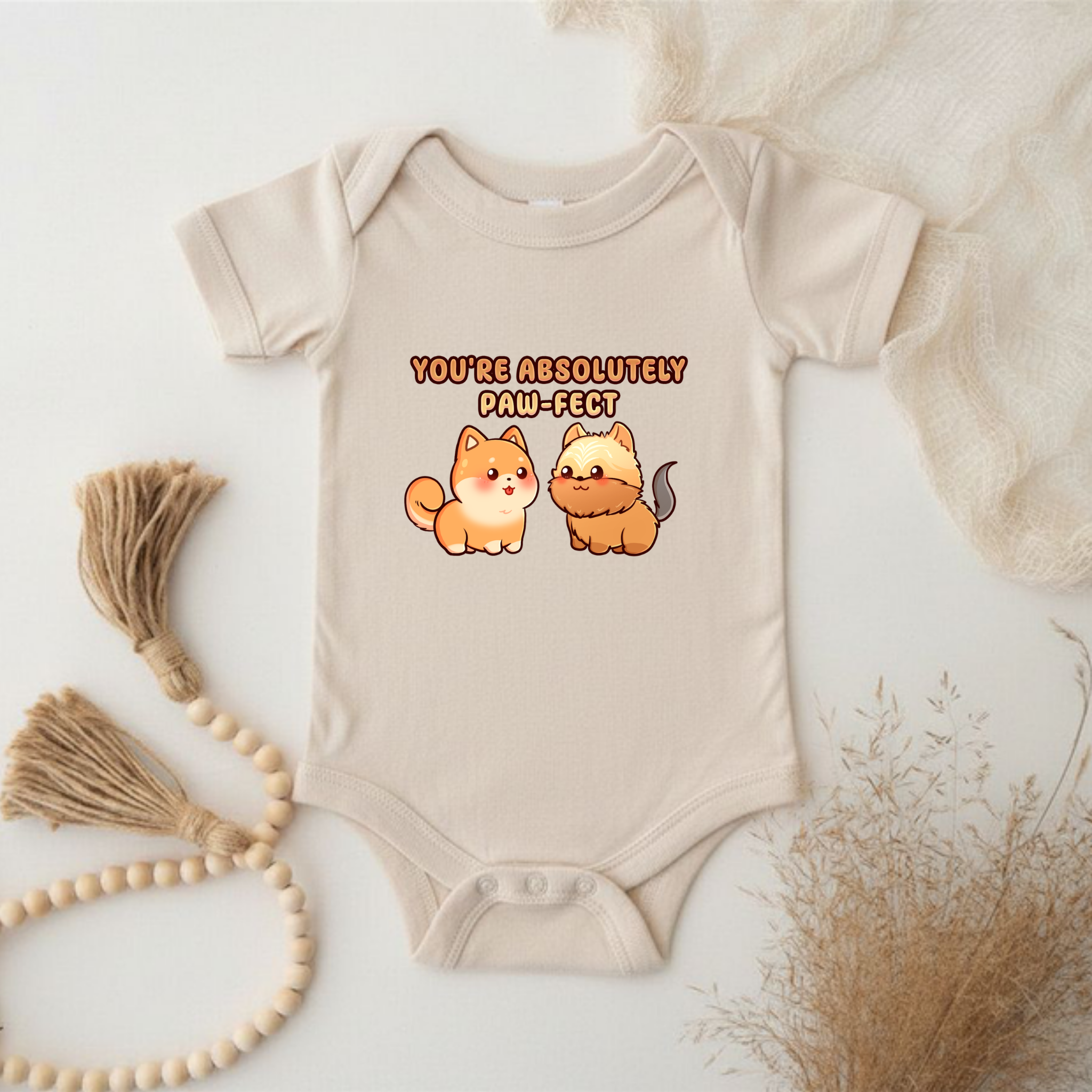 You're Absolutely Paw-fect Dog Couple - Shiba Inu & Yorkshire Terrier Onesie
