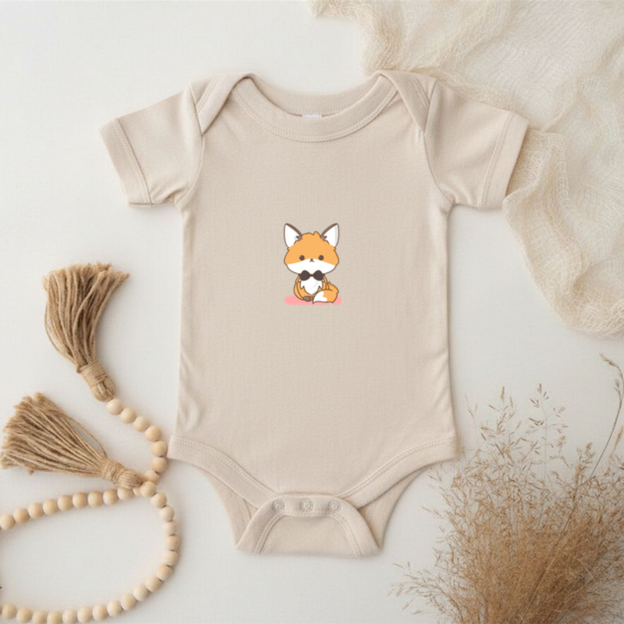 Bowtie Fox Onesie