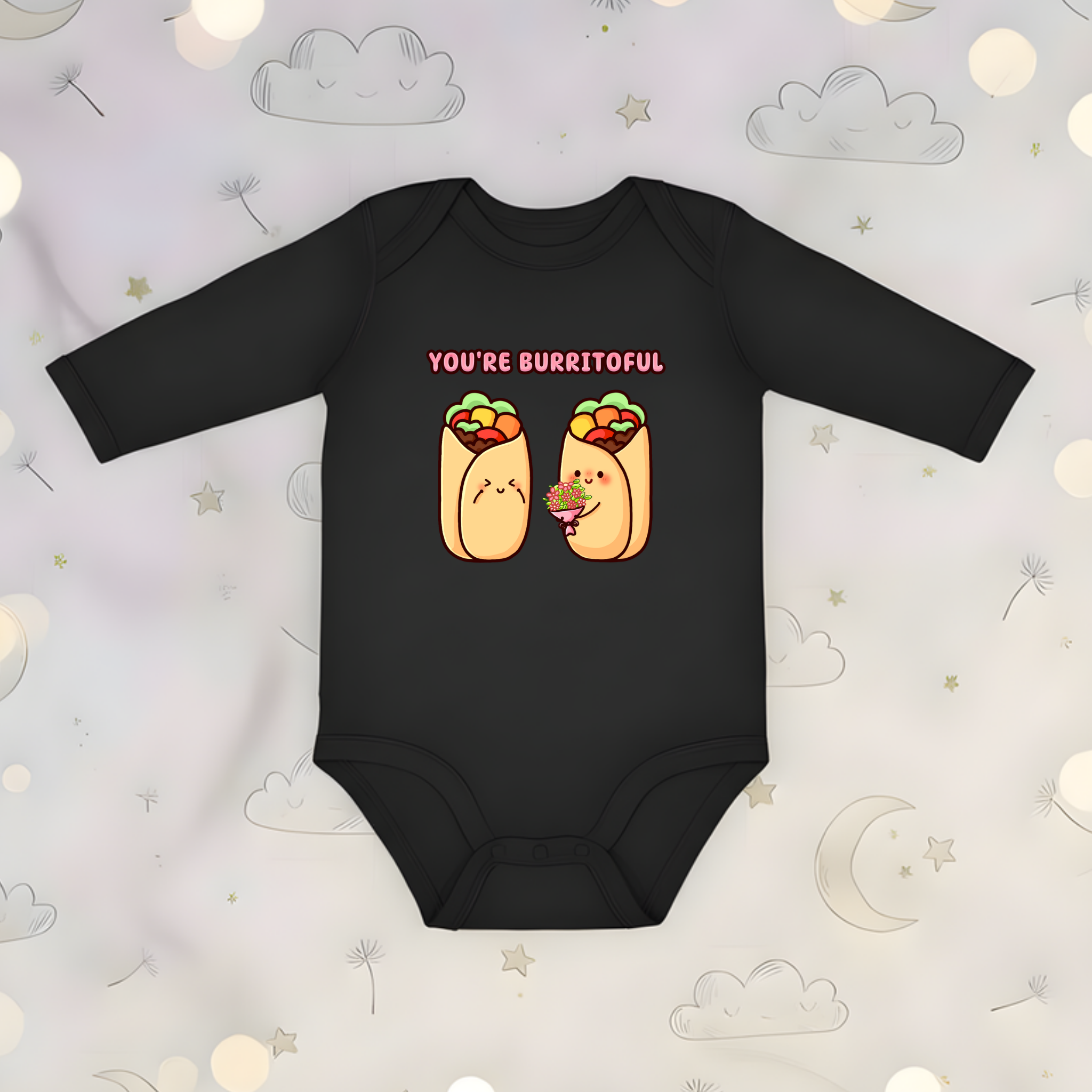 You're Burritoful Burrito Couple Long Sleeve Onesie