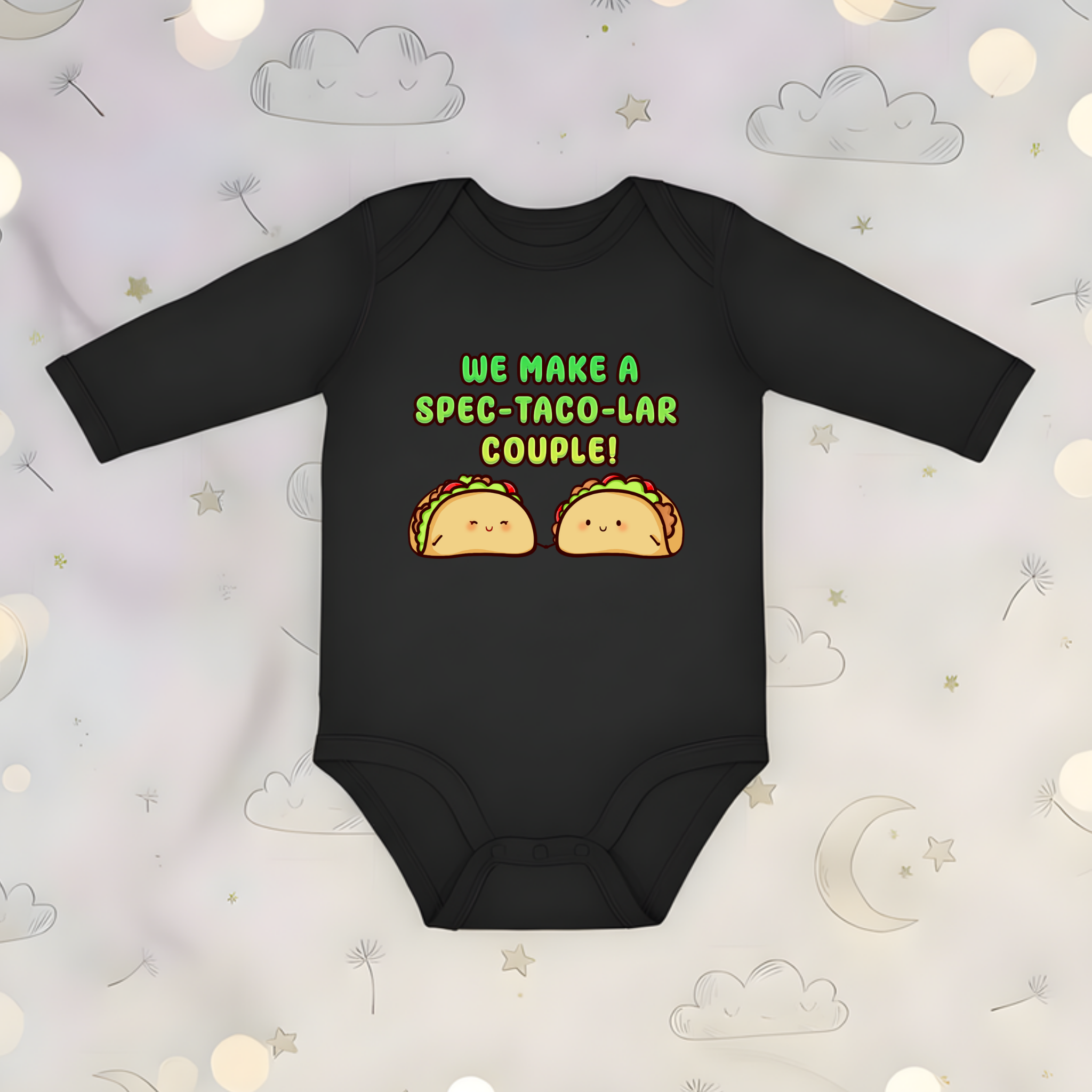 We Make a Spec-Taco-Lar Couple! Taco Couple Long Sleeve Onesie