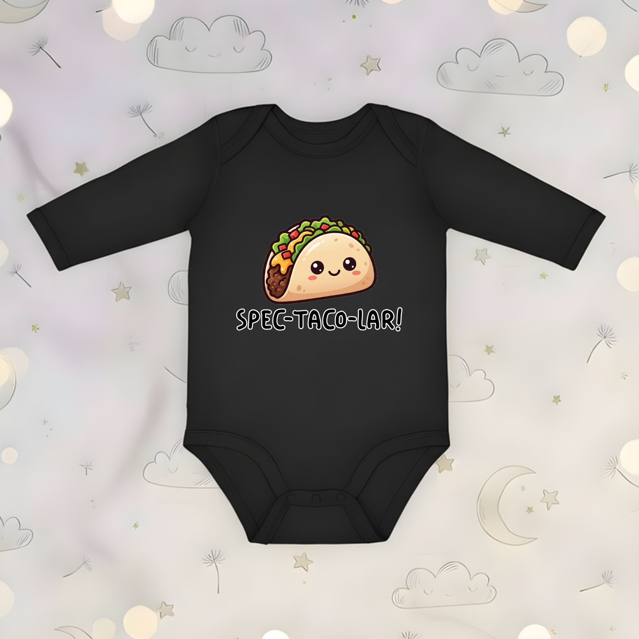 Spec-taco-lar!  Taco Long Sleeve Onesie