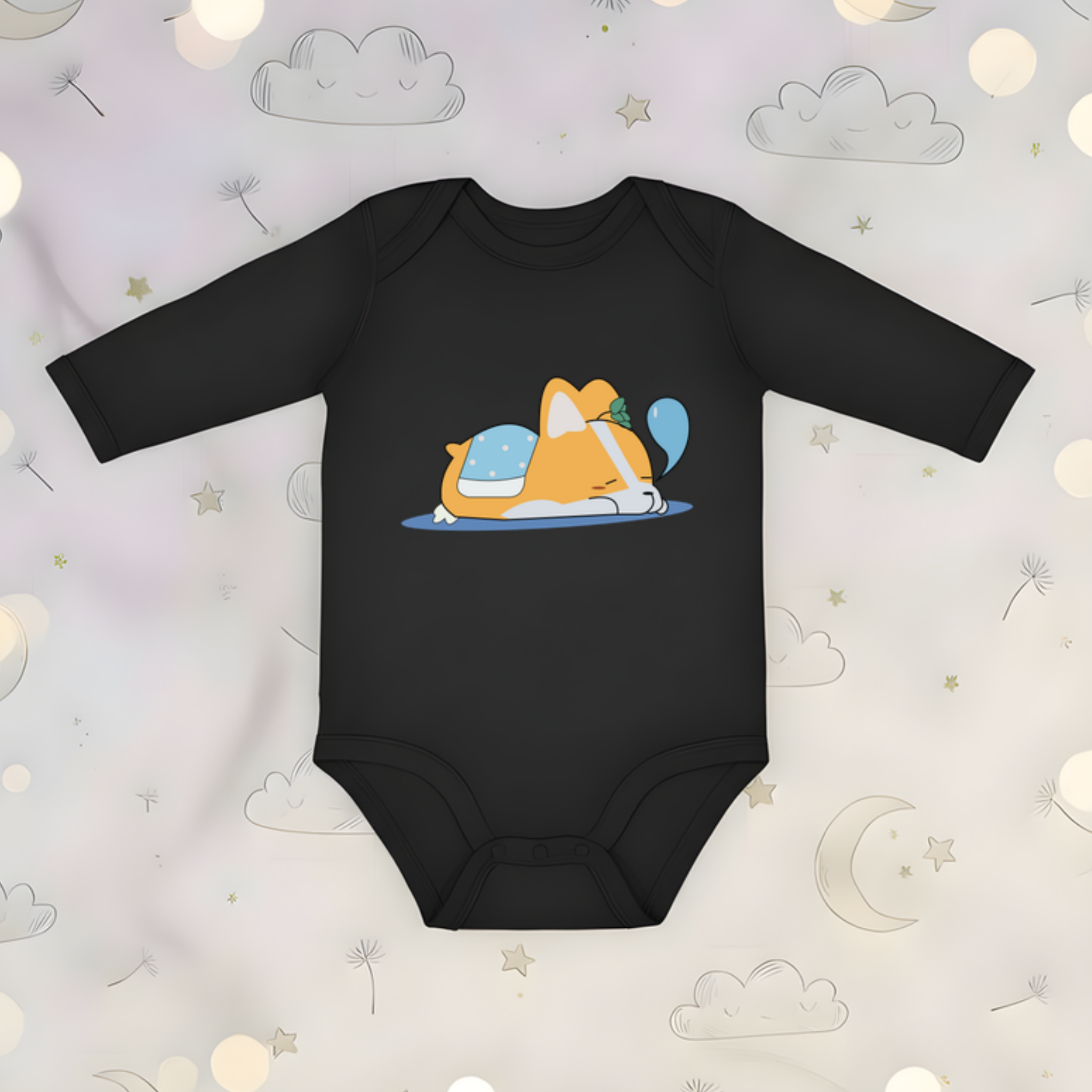 Puppy Nap Long Sleeve Onesie