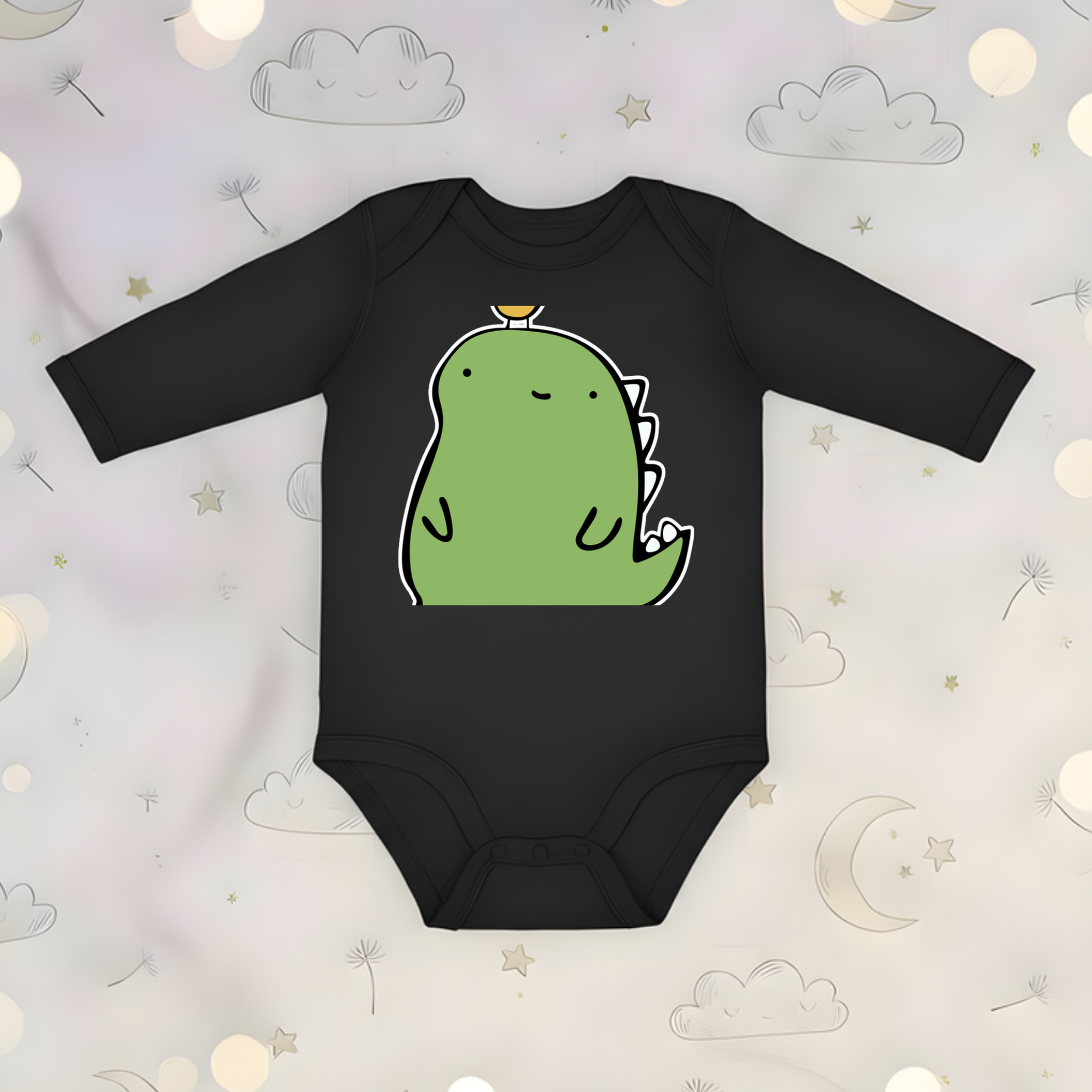 Dinosaur and Egg Long Sleeve Onesie