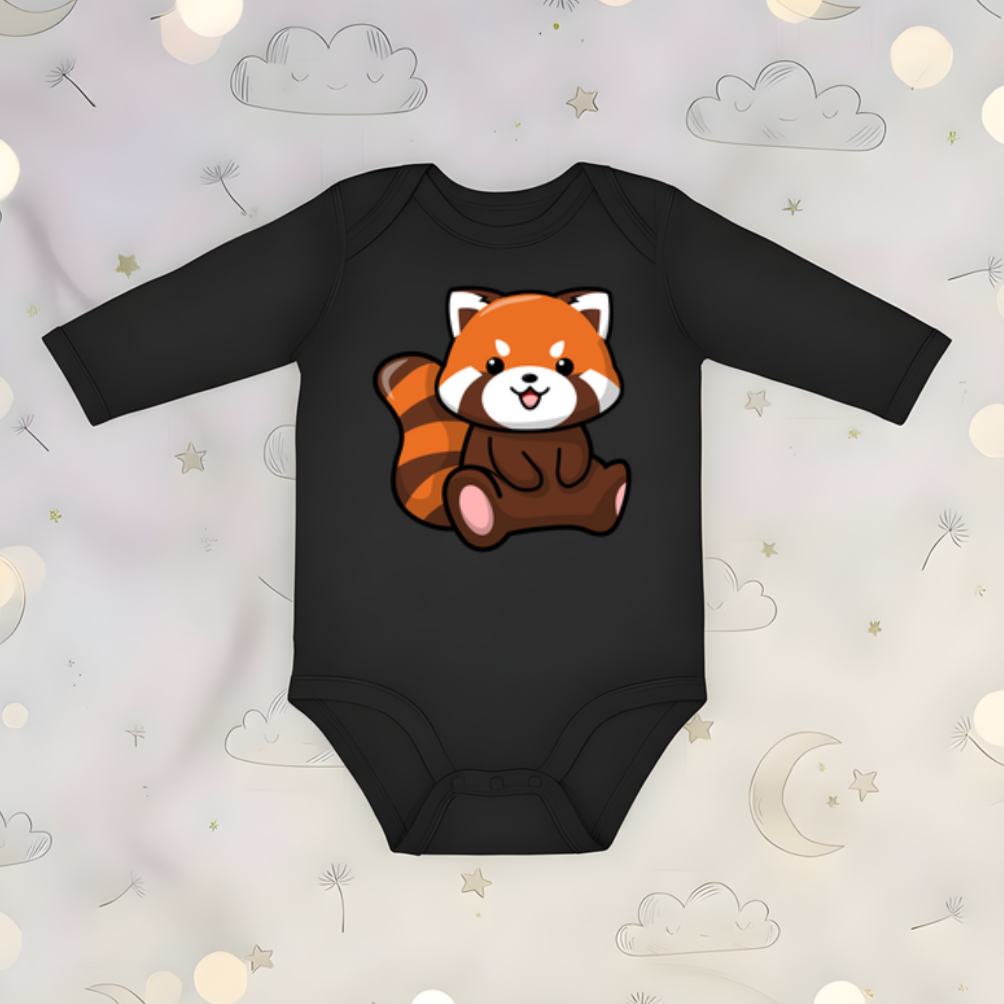 Red Panda Long Sleeve Onesie