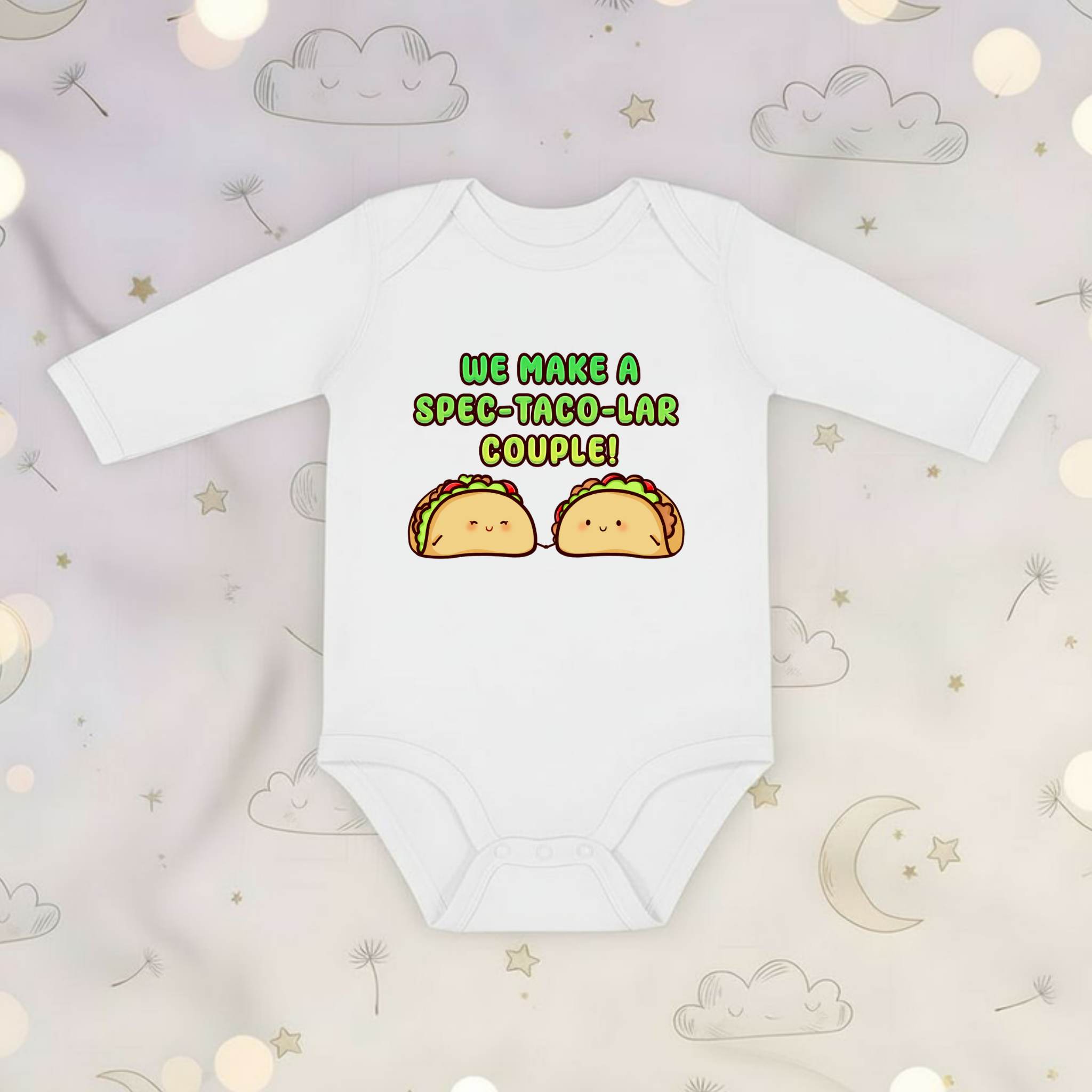 We Make a Spec-Taco-Lar Couple! Taco Couple Long Sleeve Onesie