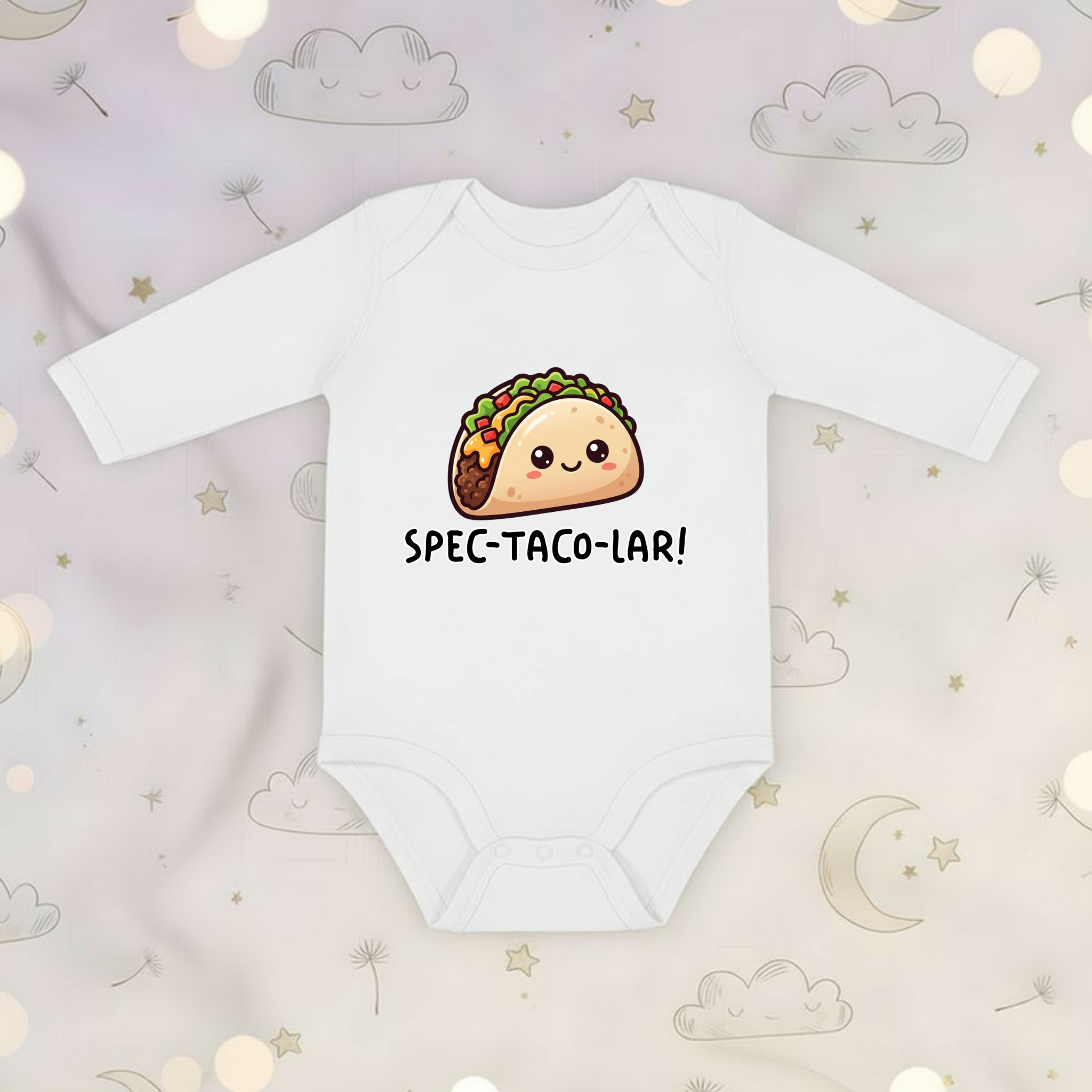 Spec-taco-lar!  Taco Long Sleeve Onesie