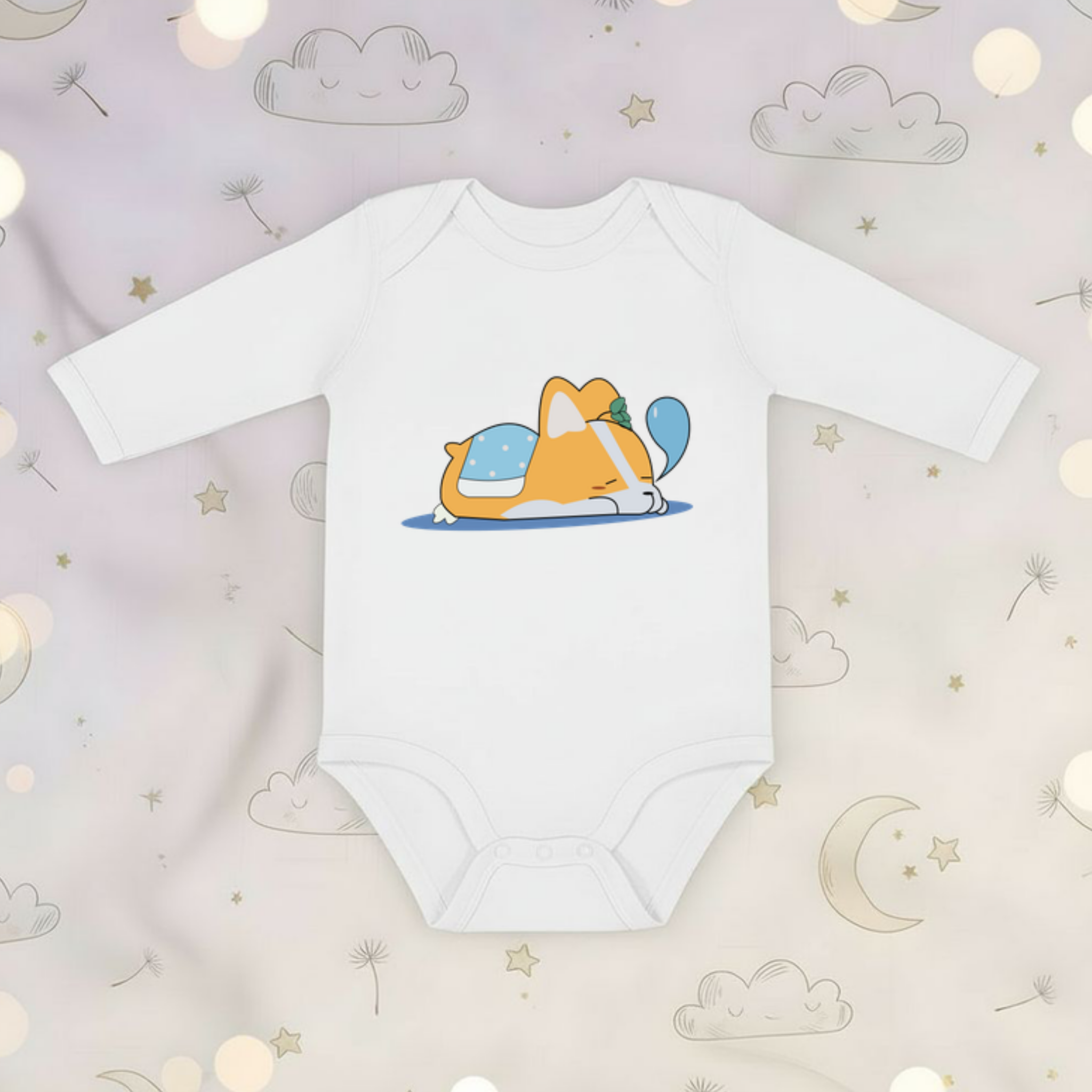 Puppy Nap Long Sleeve Onesie