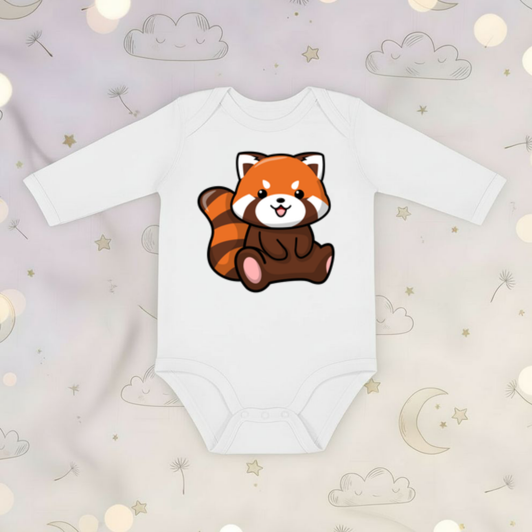 Red Panda Long Sleeve Onesie