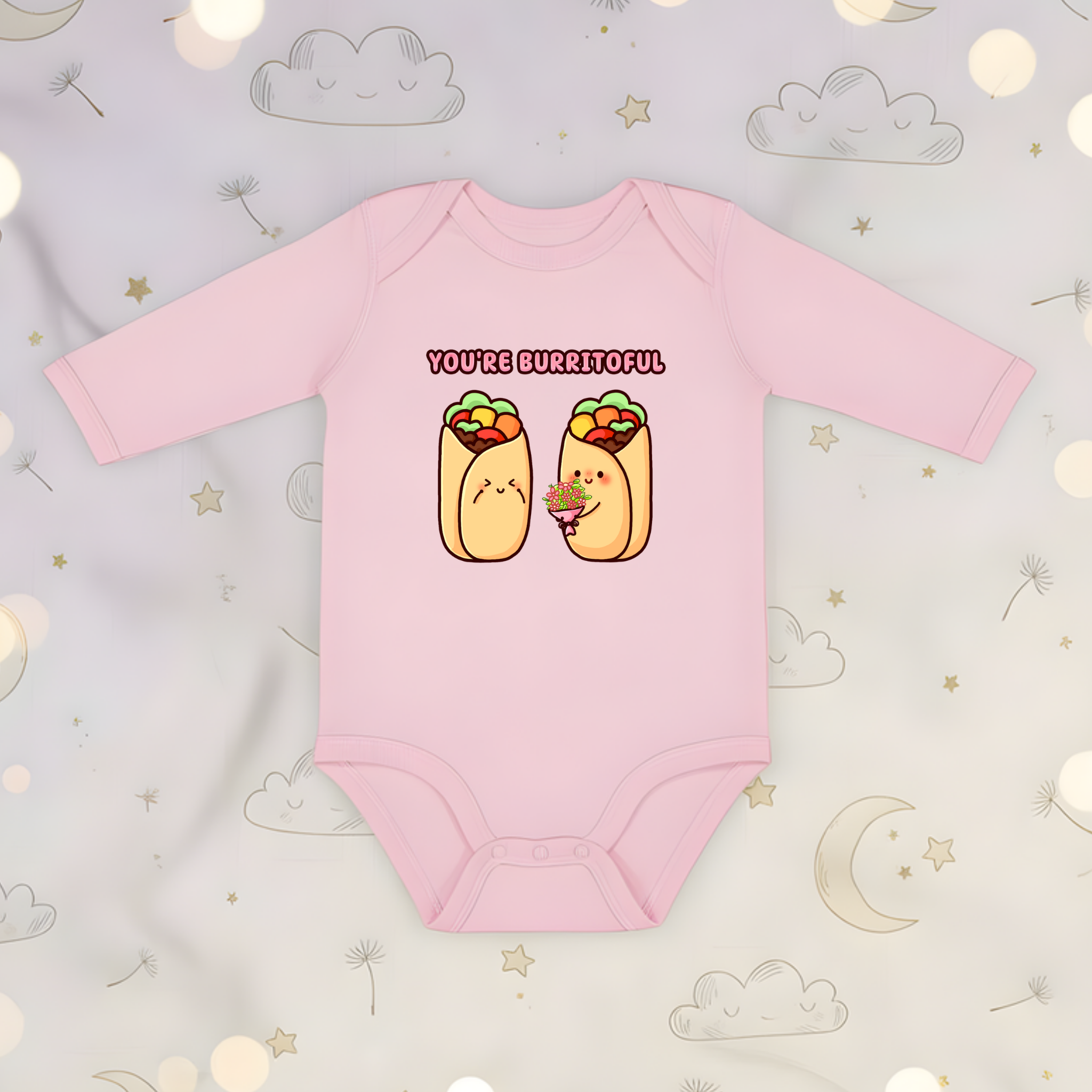 You're Burritoful Burrito Couple Long Sleeve Onesie