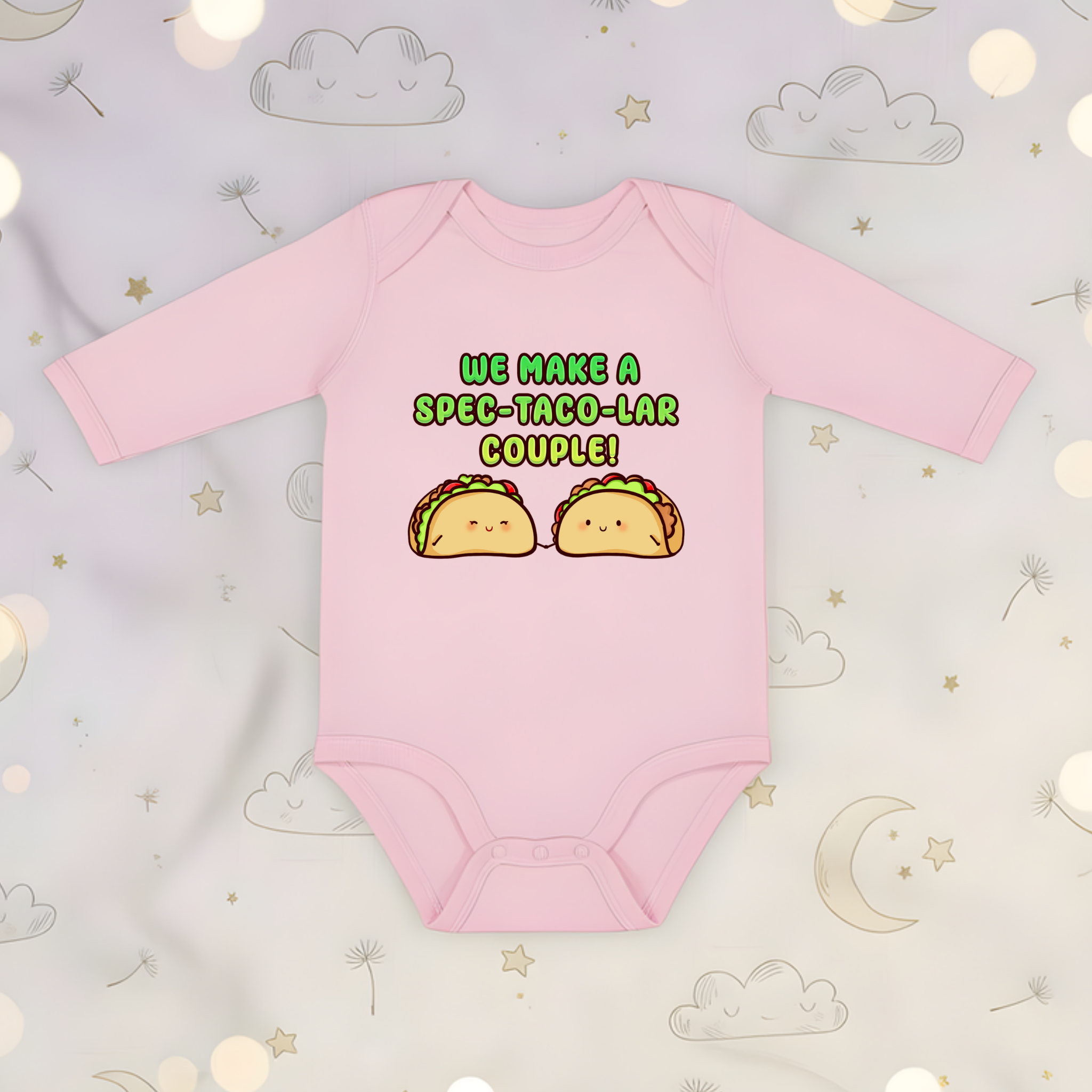 We Make a Spec-Taco-Lar Couple! Taco Couple Long Sleeve Onesie