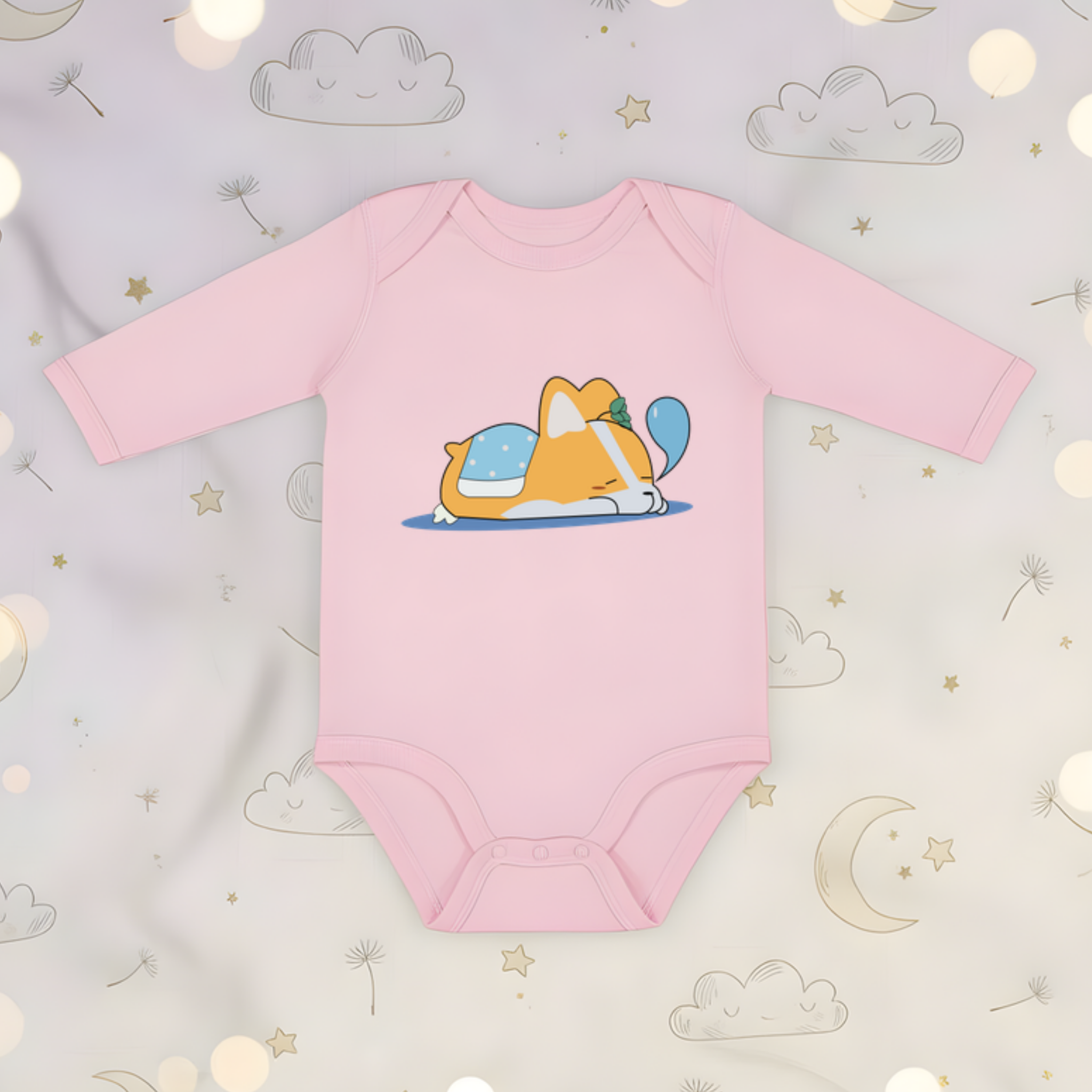 Puppy Nap Long Sleeve Onesie