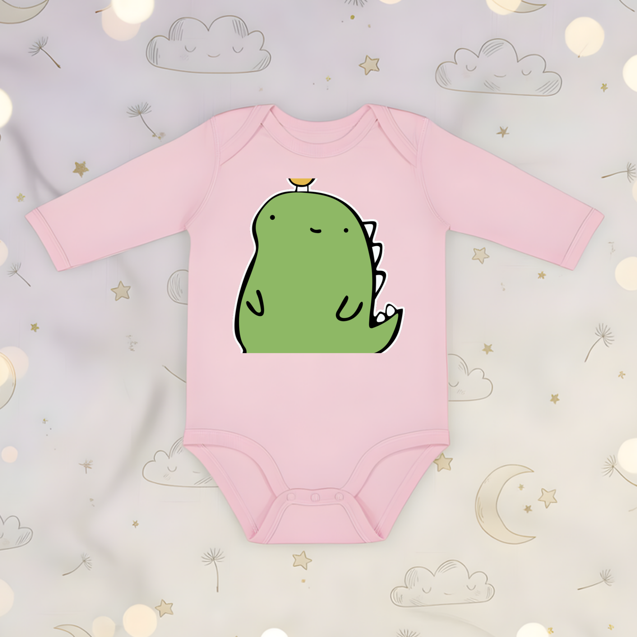 Dinosaur and Egg Long Sleeve Onesie