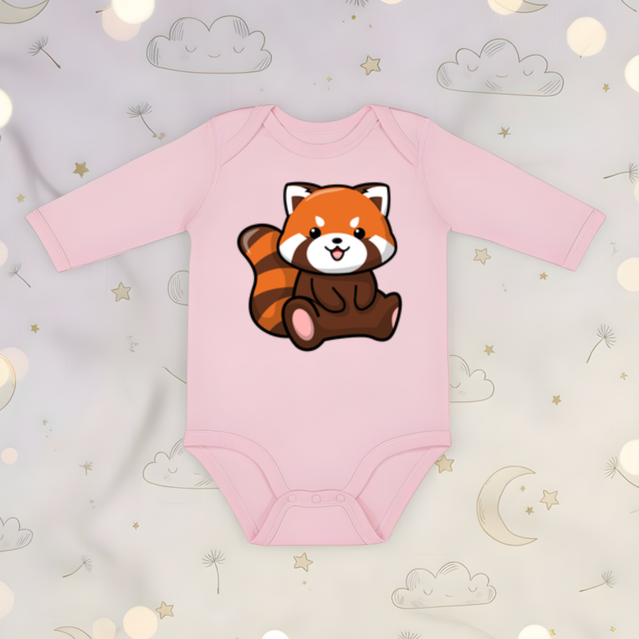 Red Panda Long Sleeve Onesie