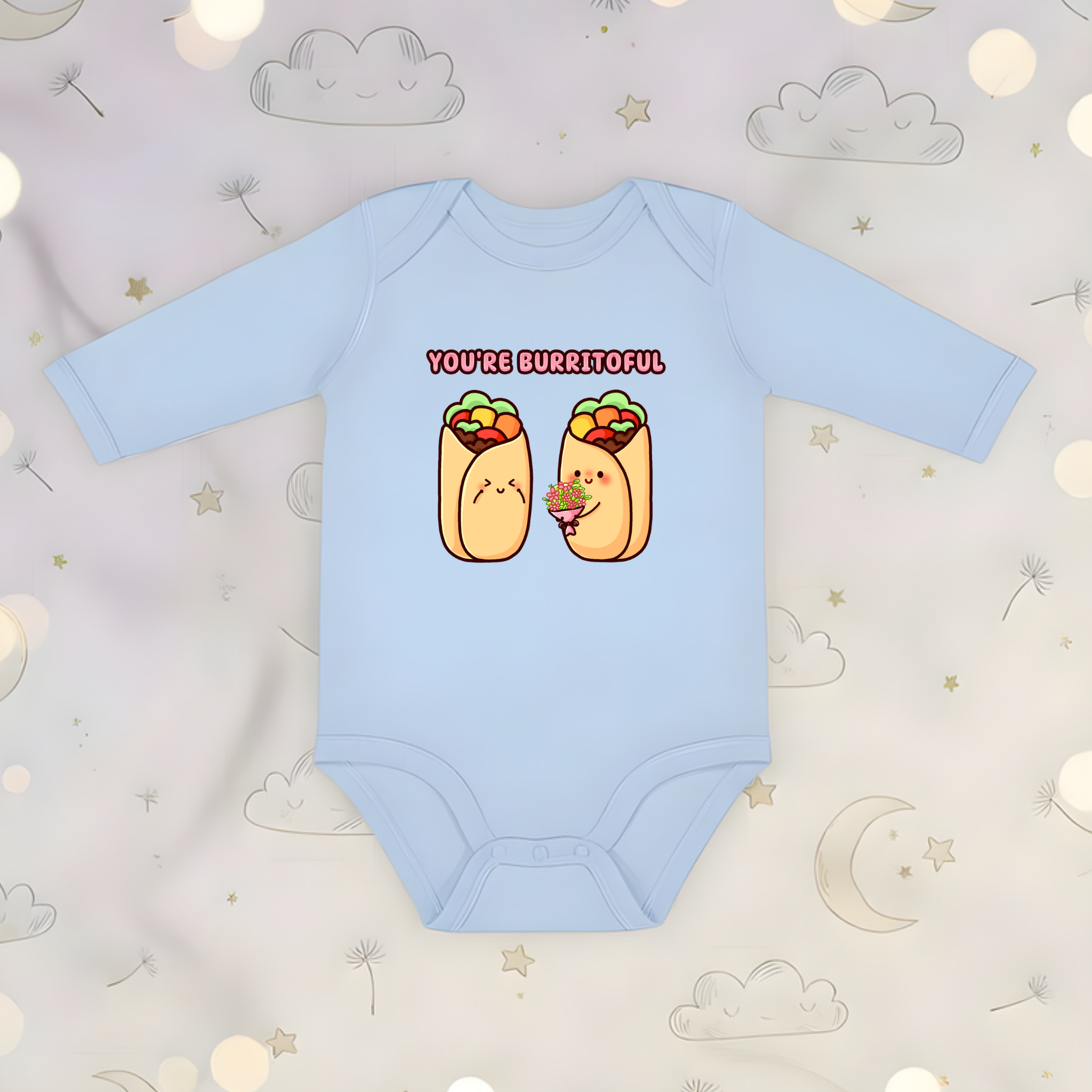 You're Burritoful Burrito Couple Long Sleeve Onesie