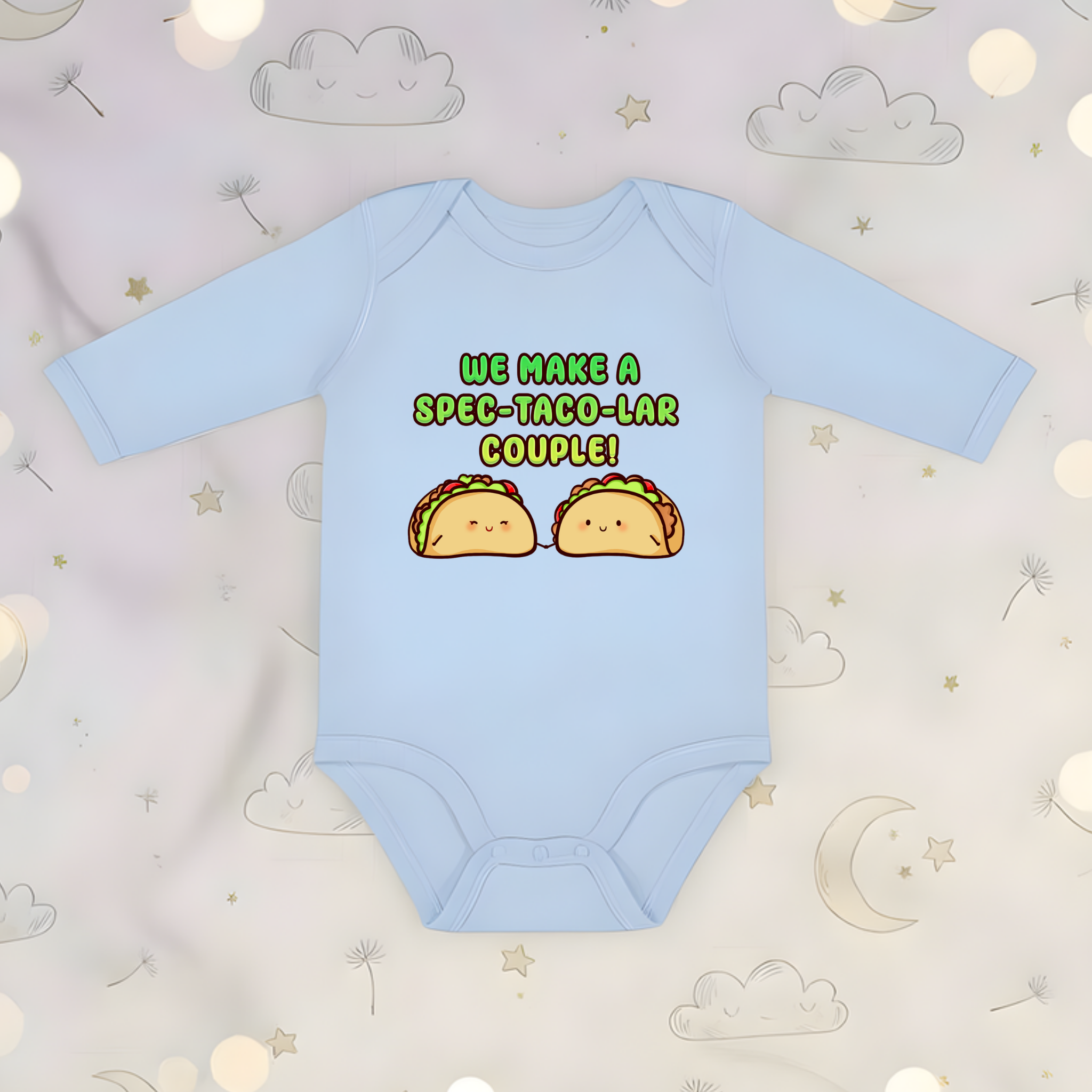 We Make a Spec-Taco-Lar Couple! Taco Couple Long Sleeve Onesie