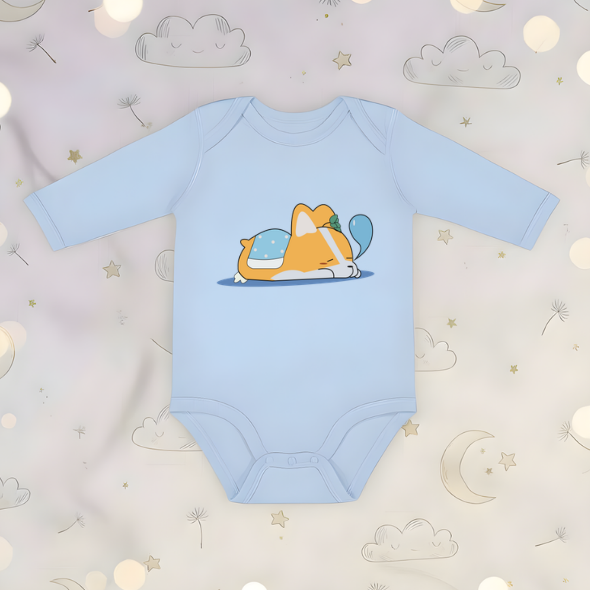 Puppy Nap Long Sleeve Onesie