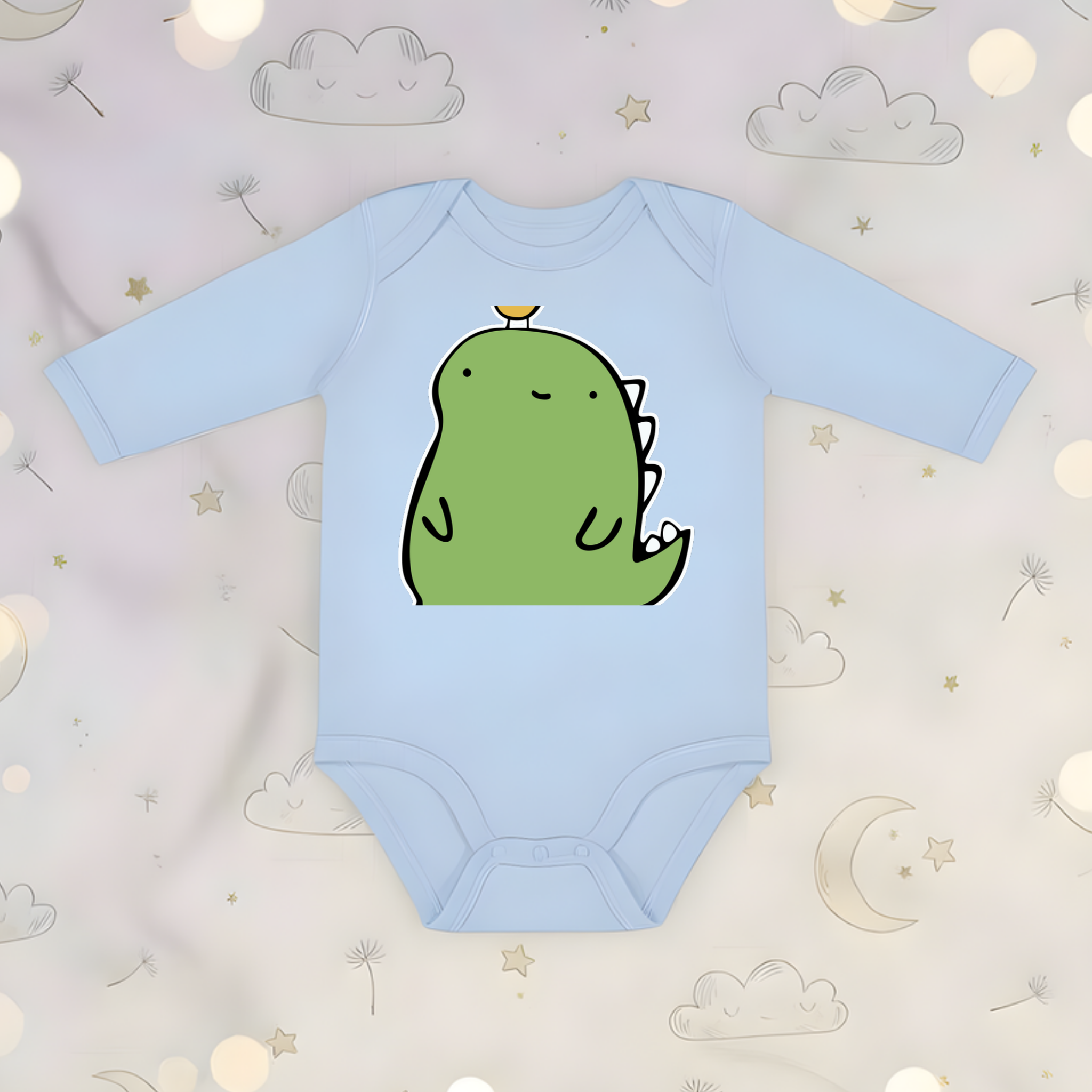 Dinosaur and Egg Long Sleeve Onesie