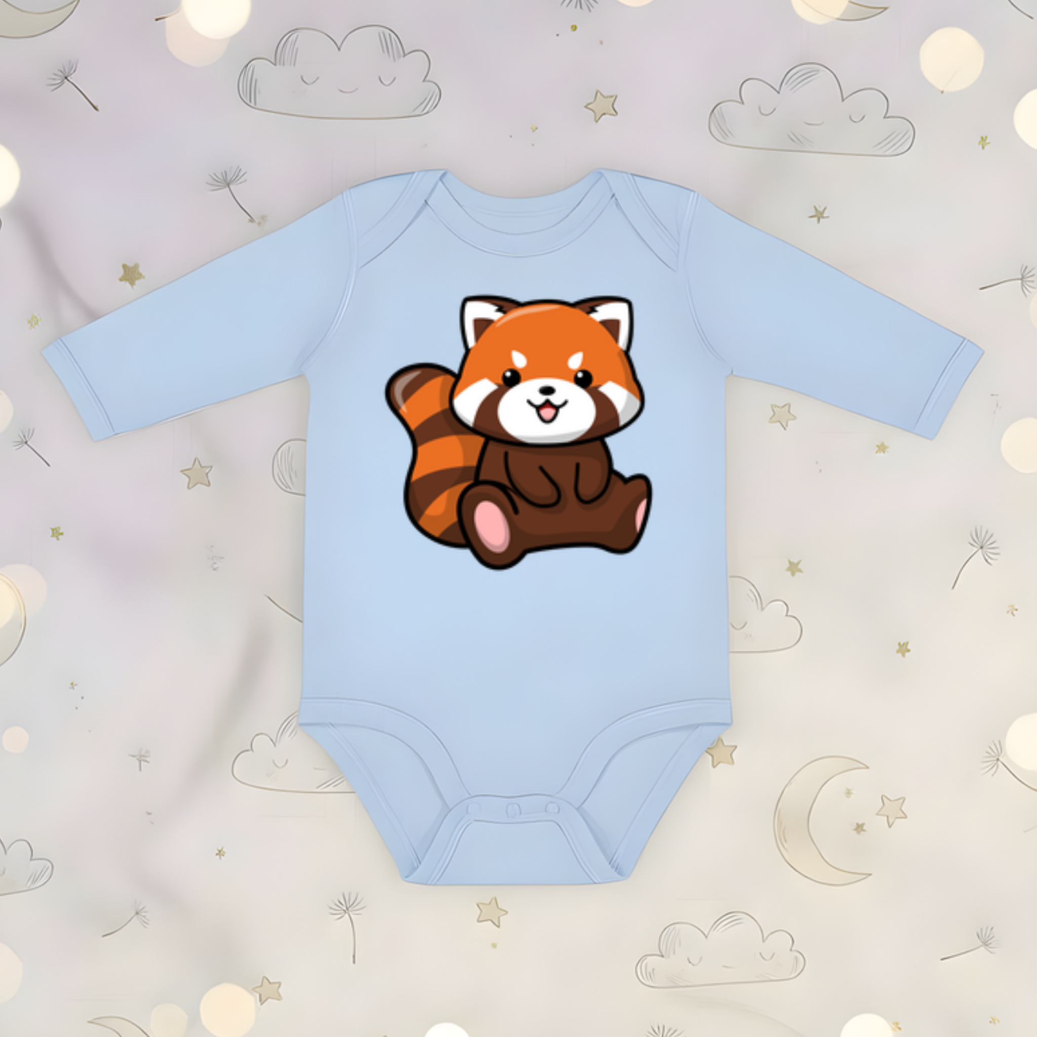 Red Panda Long Sleeve Onesie