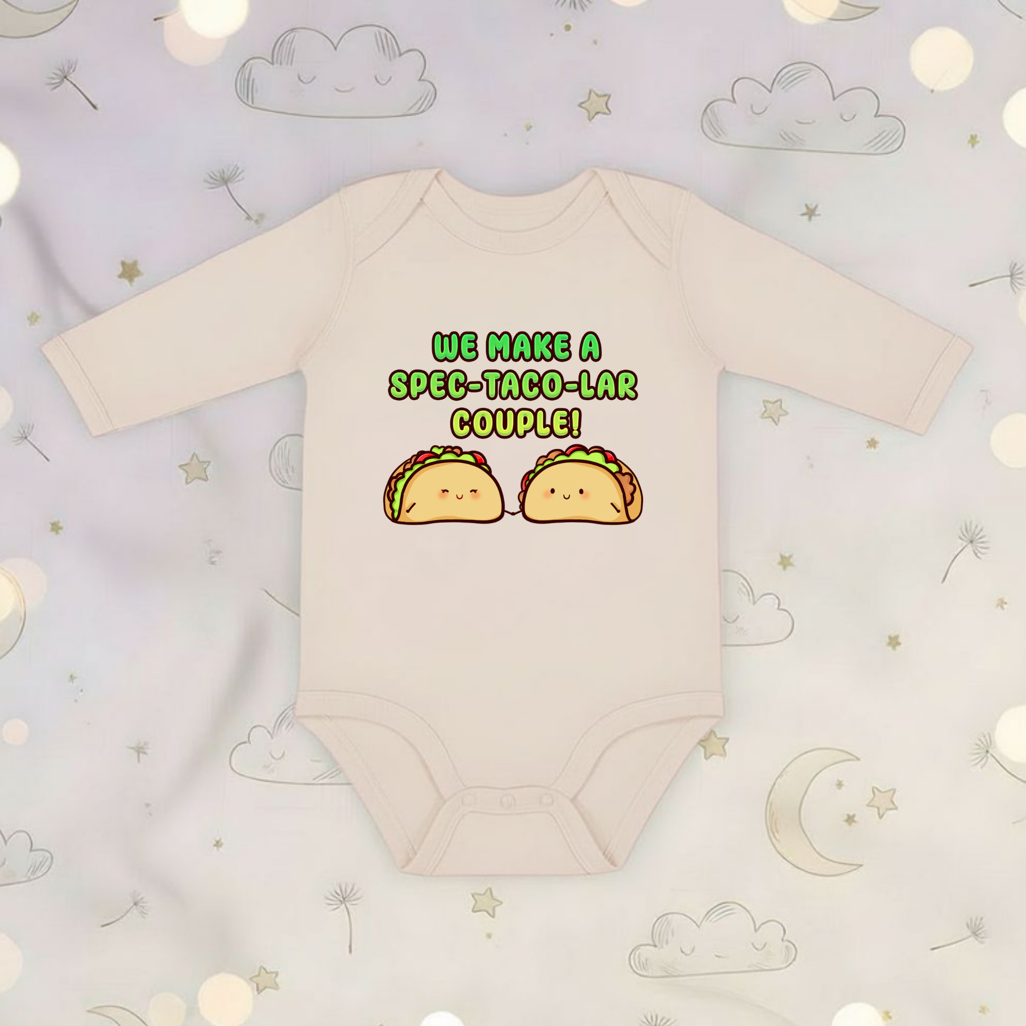 We Make a Spec-Taco-Lar Couple! Taco Couple Long Sleeve Onesie