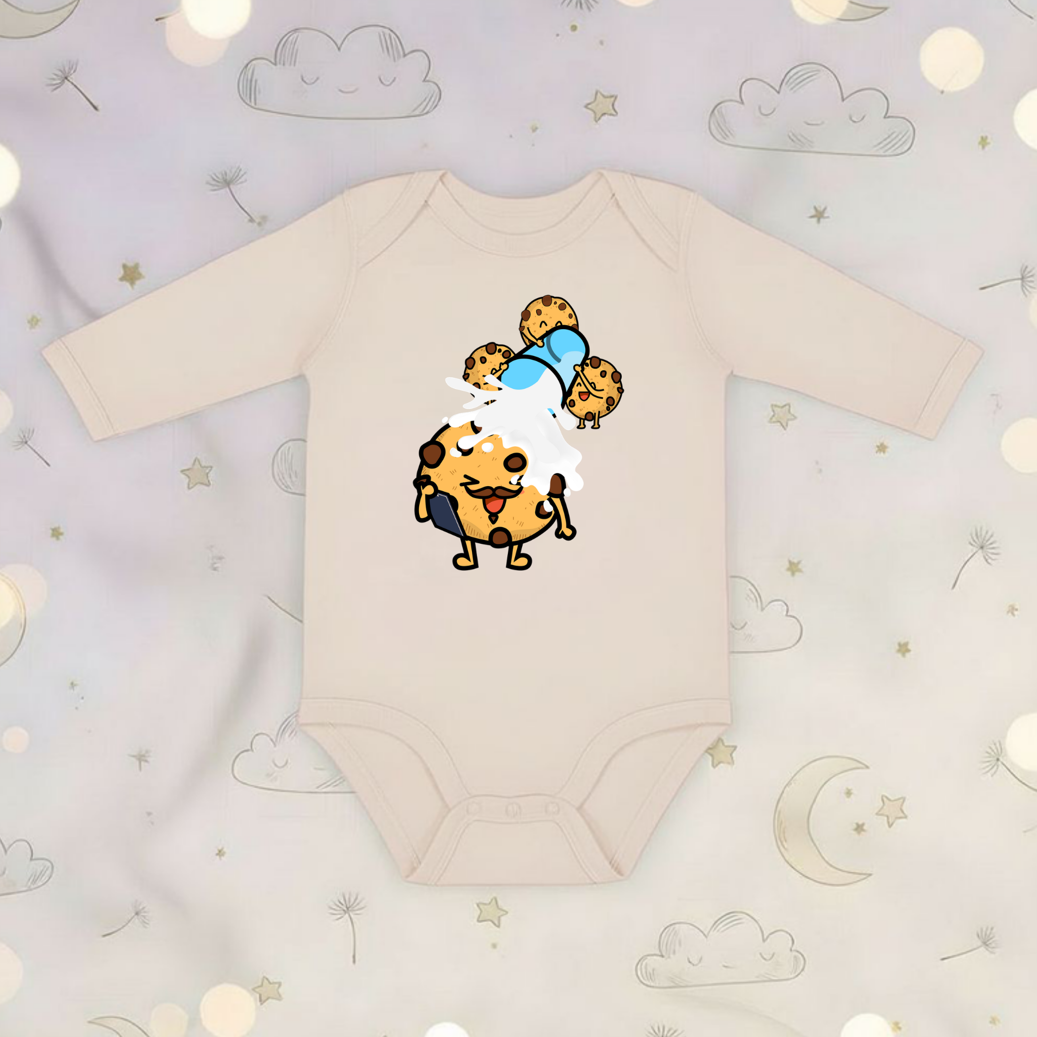 Coach and Players Cookies Long Sleeve Onesie