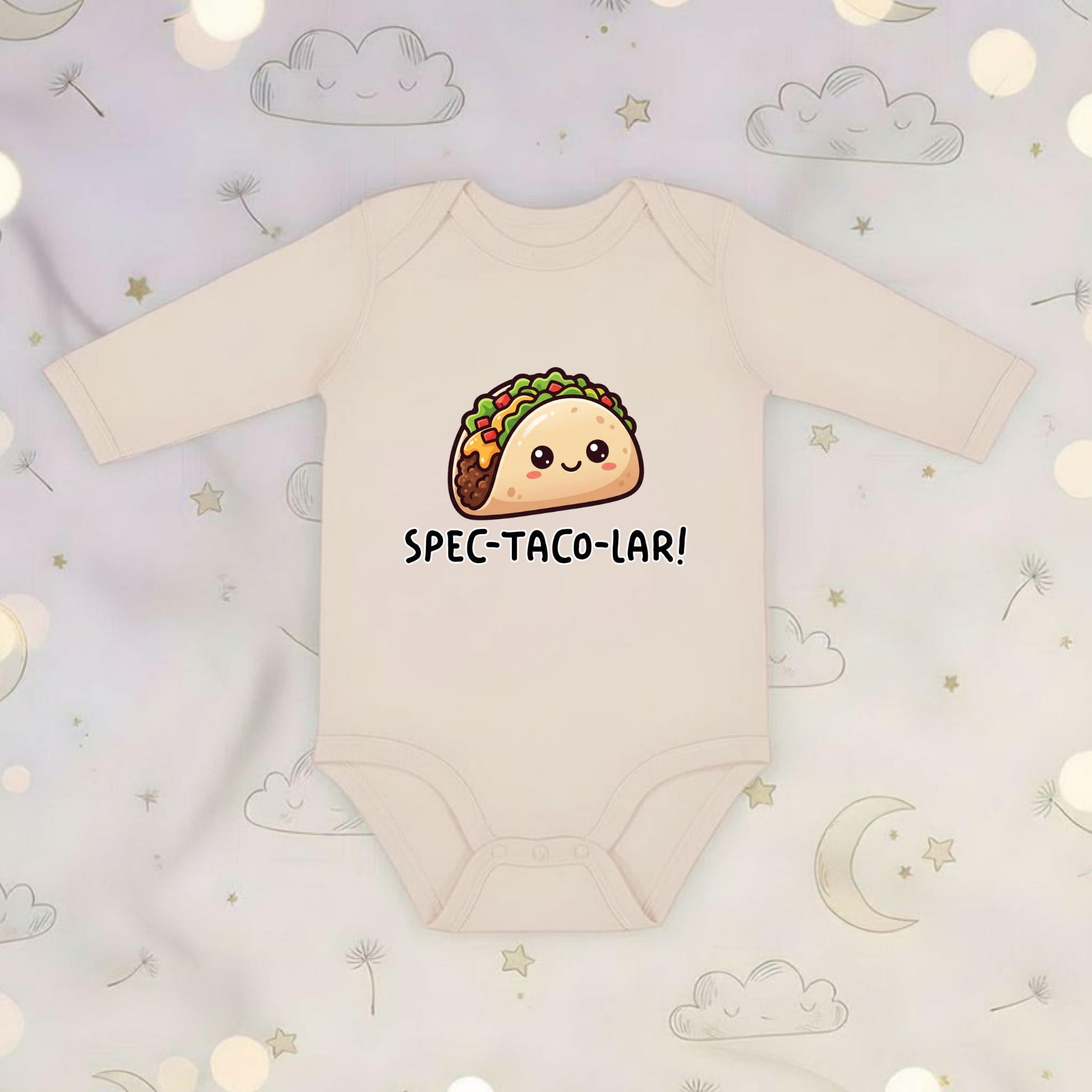 Spec-taco-lar!  Taco Long Sleeve Onesie