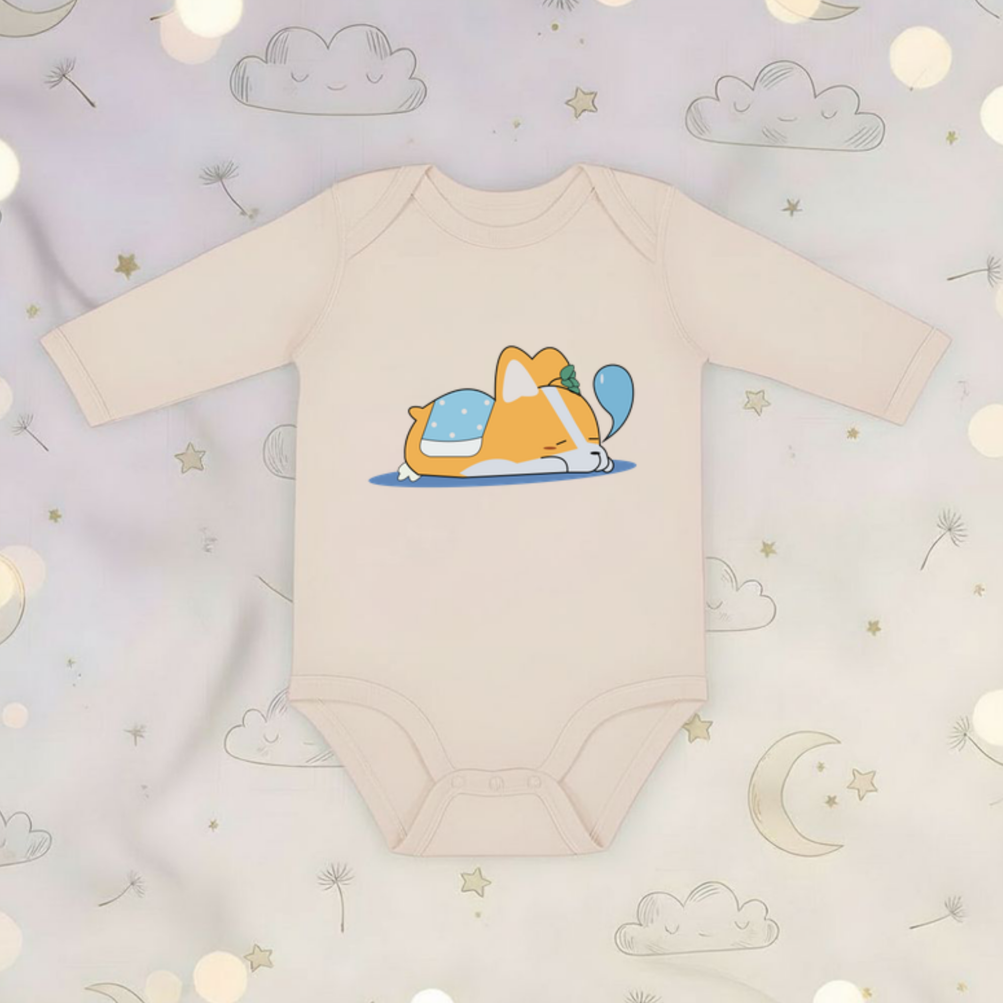 Puppy Nap Long Sleeve Onesie