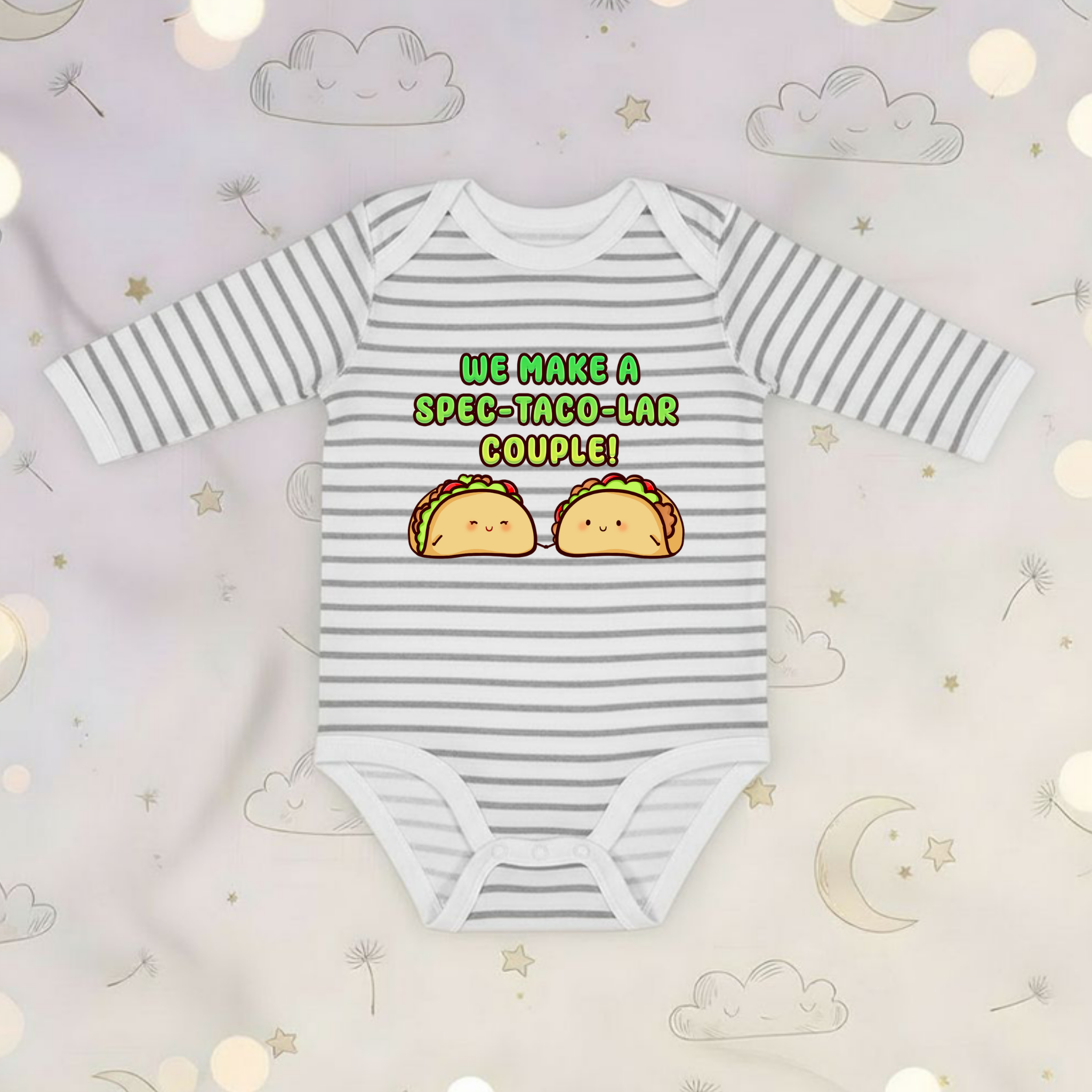 We Make a Spec-Taco-Lar Couple! Taco Couple Long Sleeve Onesie