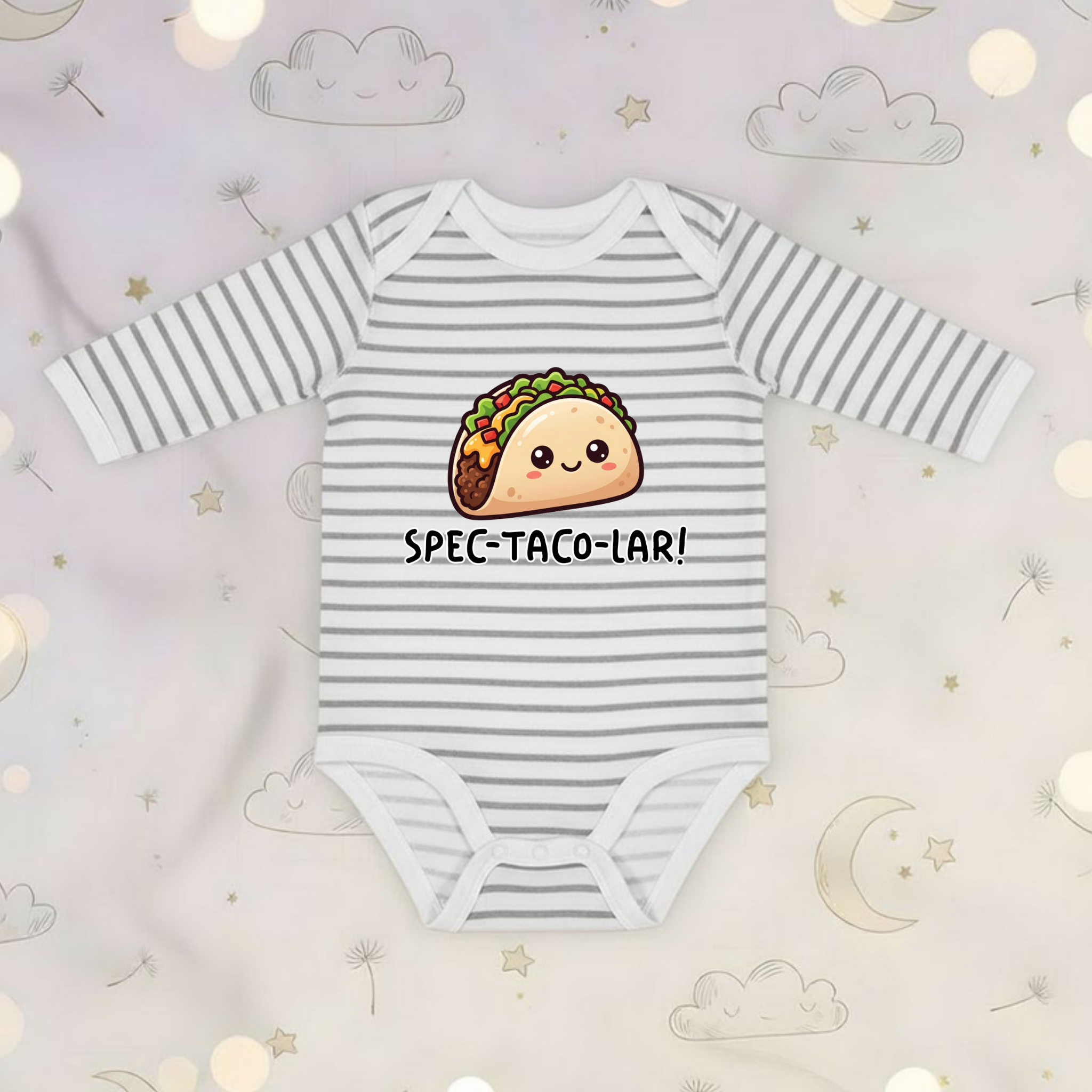 Spec-taco-lar!  Taco Long Sleeve Onesie