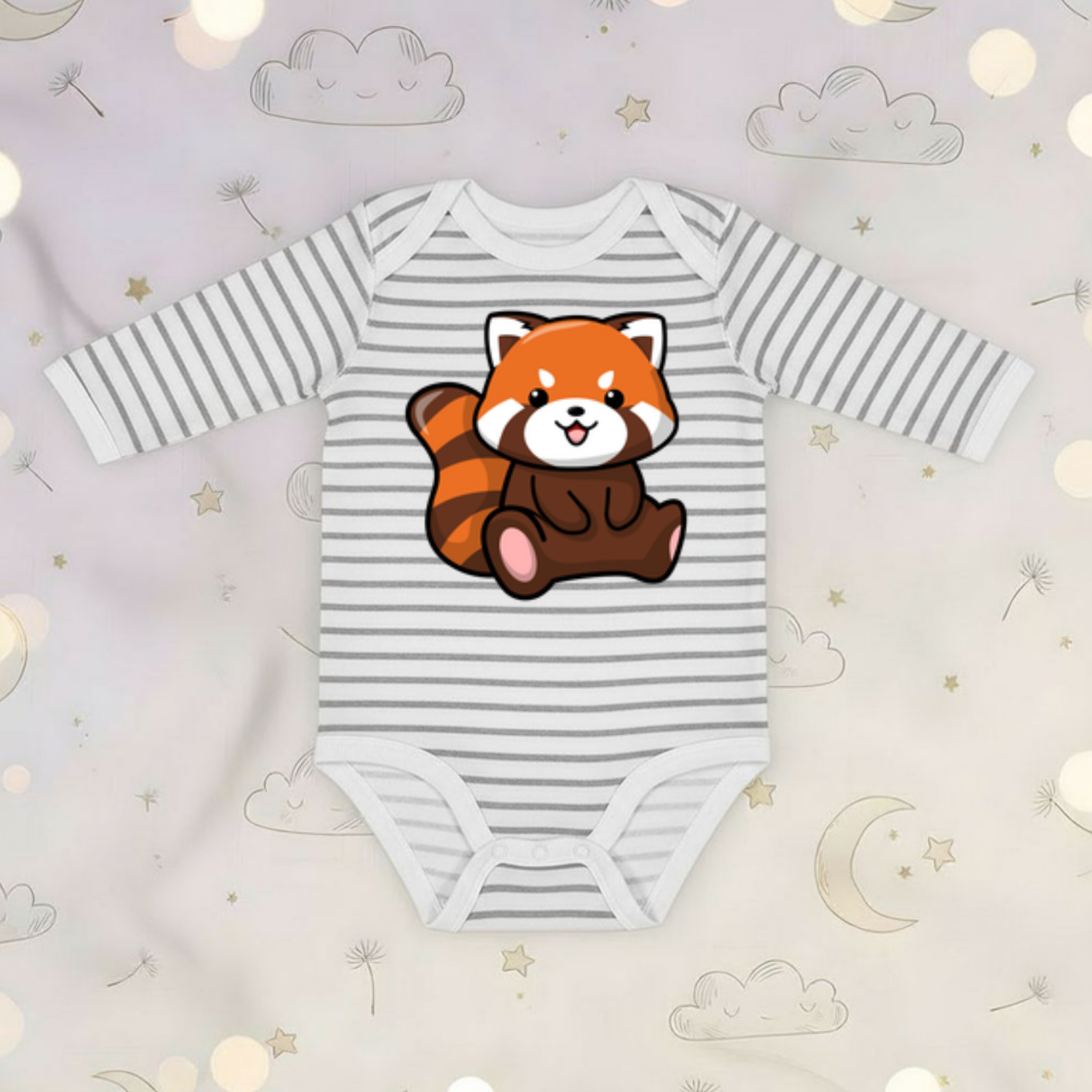 Red Panda Long Sleeve Onesie
