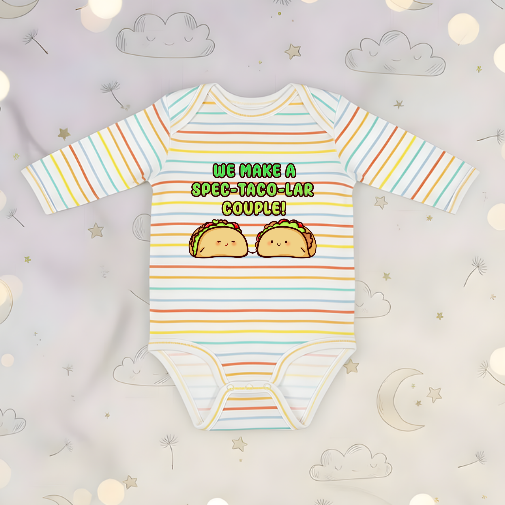 We Make a Spec-Taco-Lar Couple! Taco Couple Long Sleeve Onesie