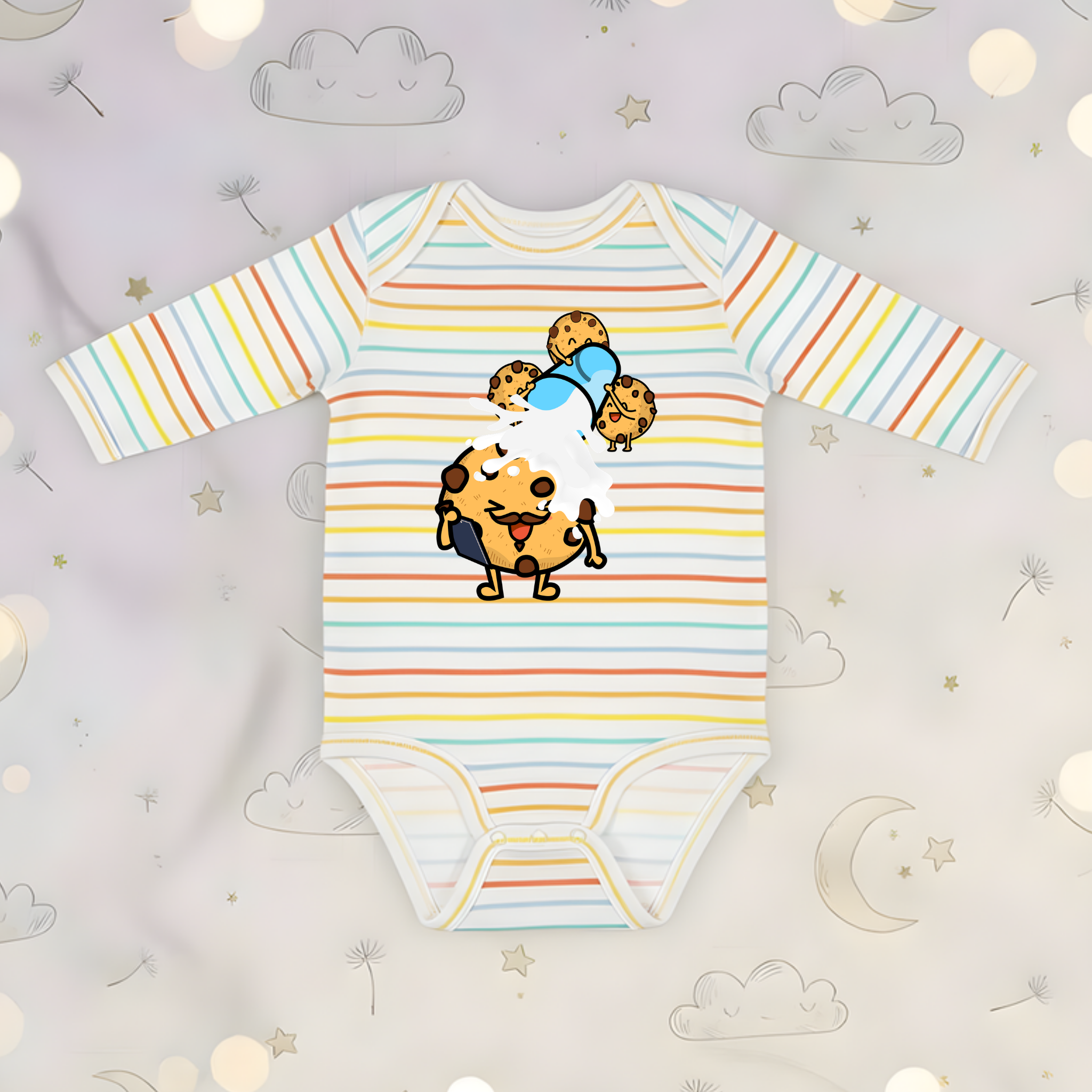 Coach and Players Cookies Long Sleeve Onesie