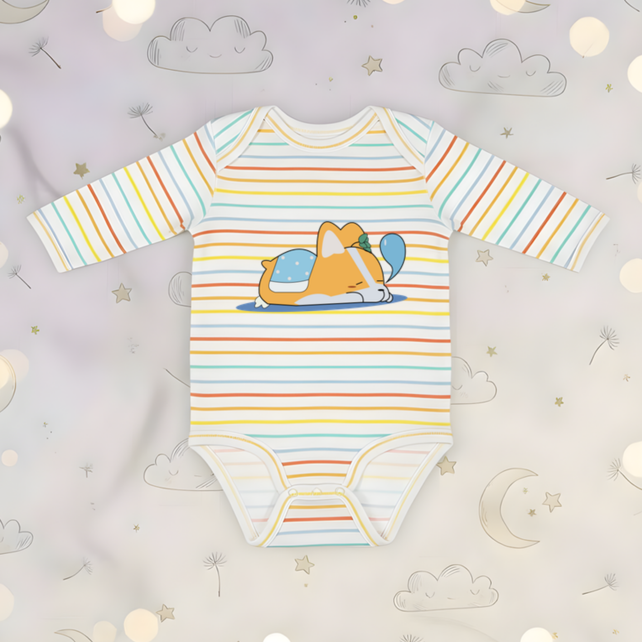 Puppy Nap Long Sleeve Onesie