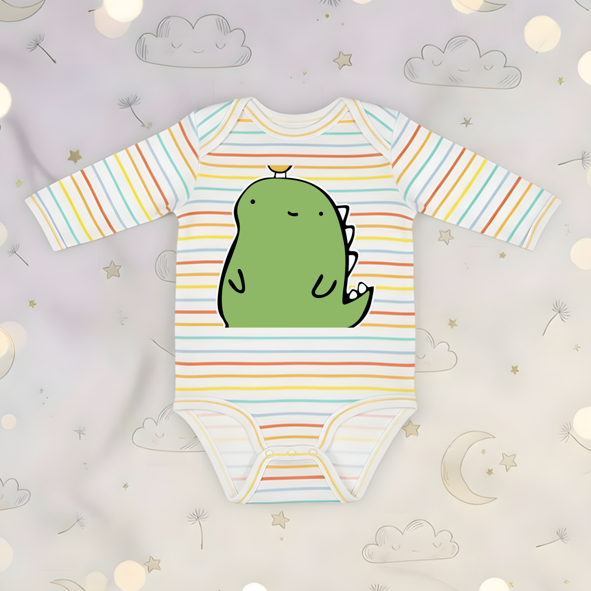 Dinosaur and Egg Long Sleeve Onesie