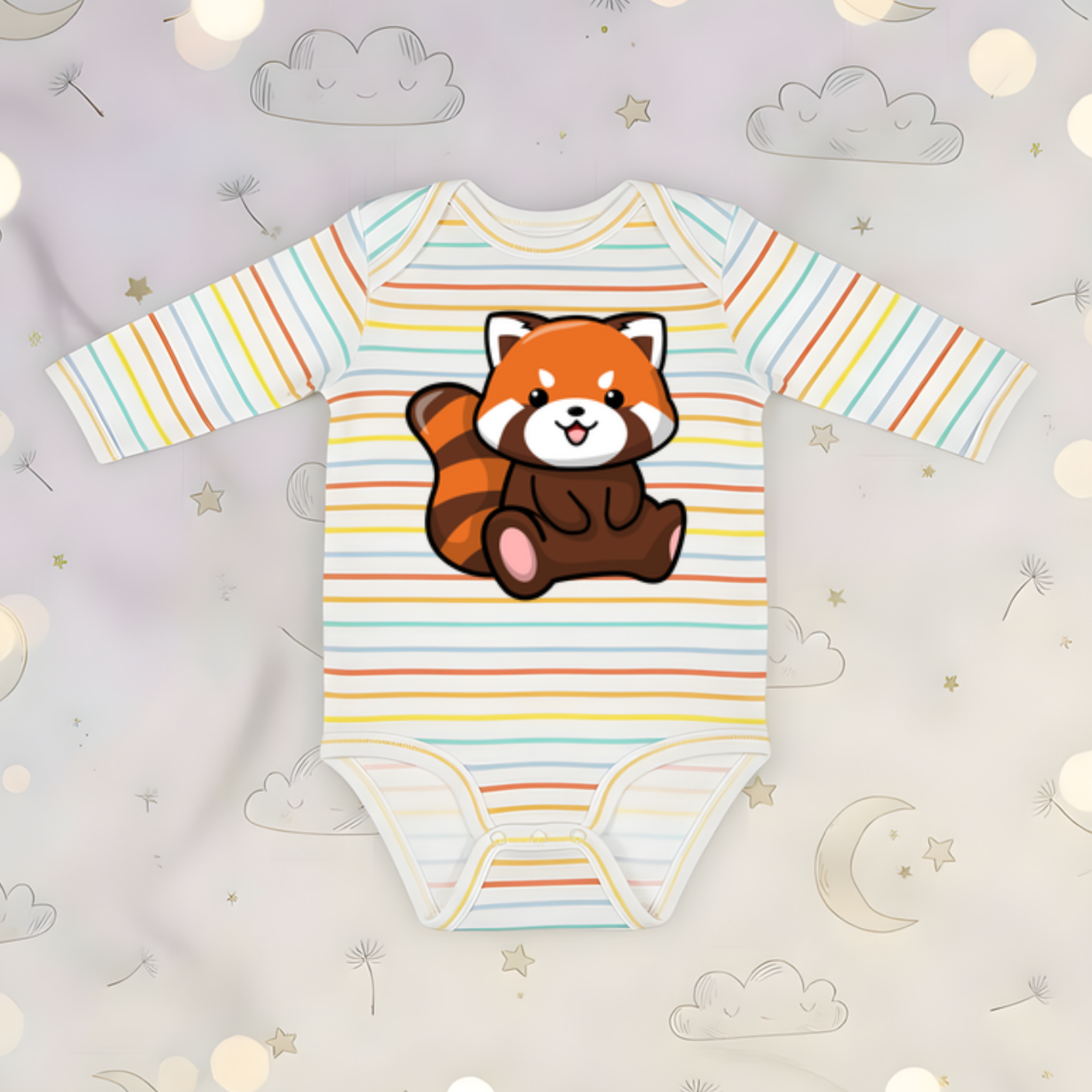 Red Panda Long Sleeve Onesie