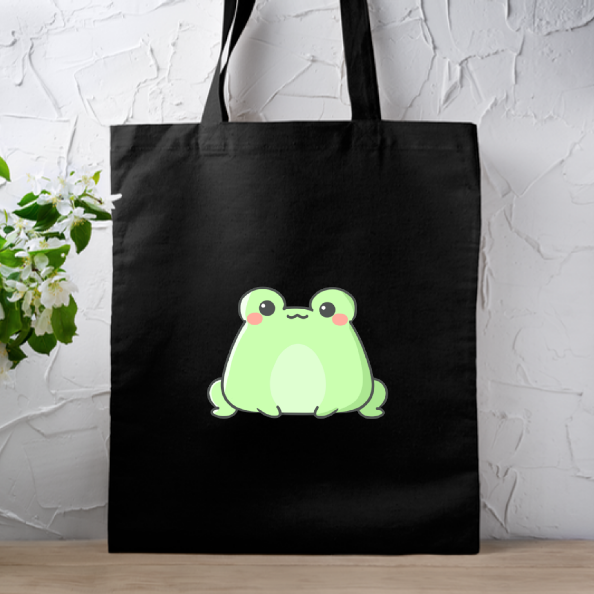 Sitting Frog Tote Bag