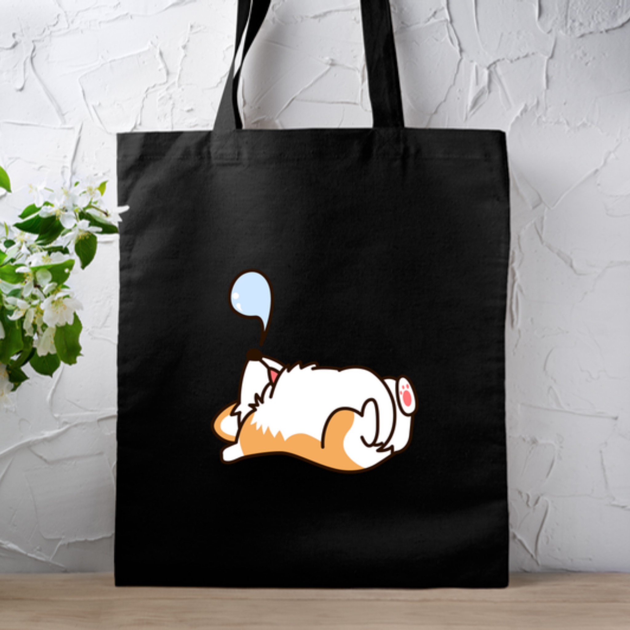 Sleeping Dog Tote Bag