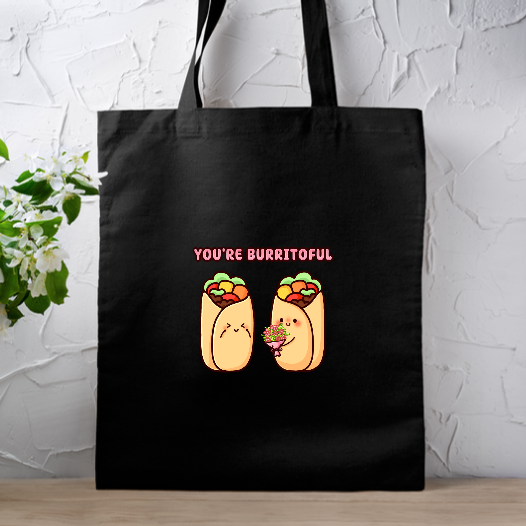 You're Burritoful Burrito Couple Tote Bag