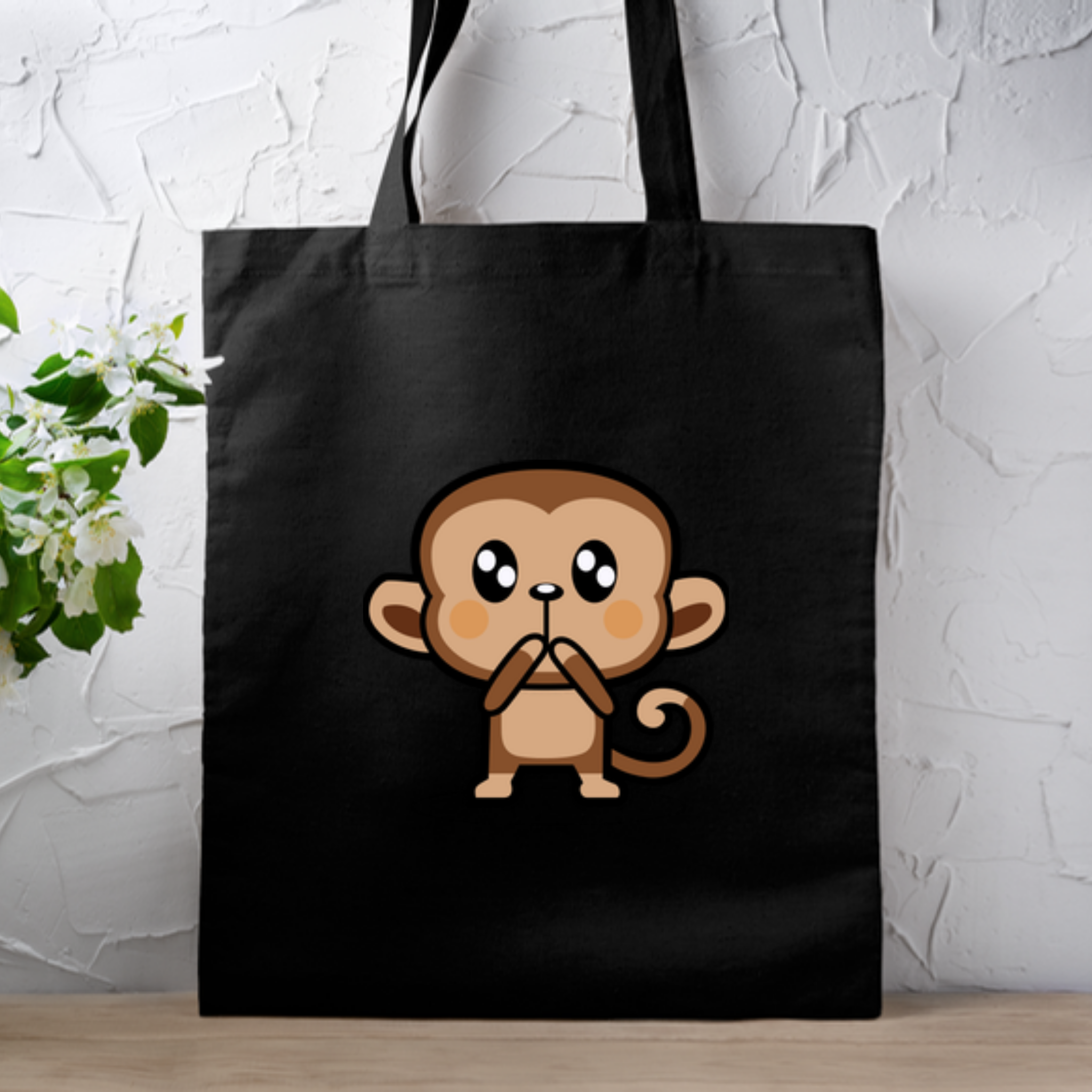 Shocked Monkey Tote Bag