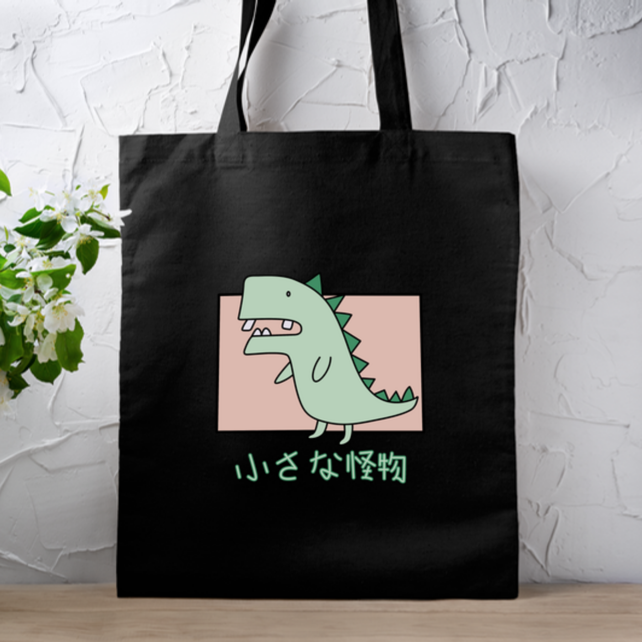 Crooked Toothed T-Rex Tote Bag
