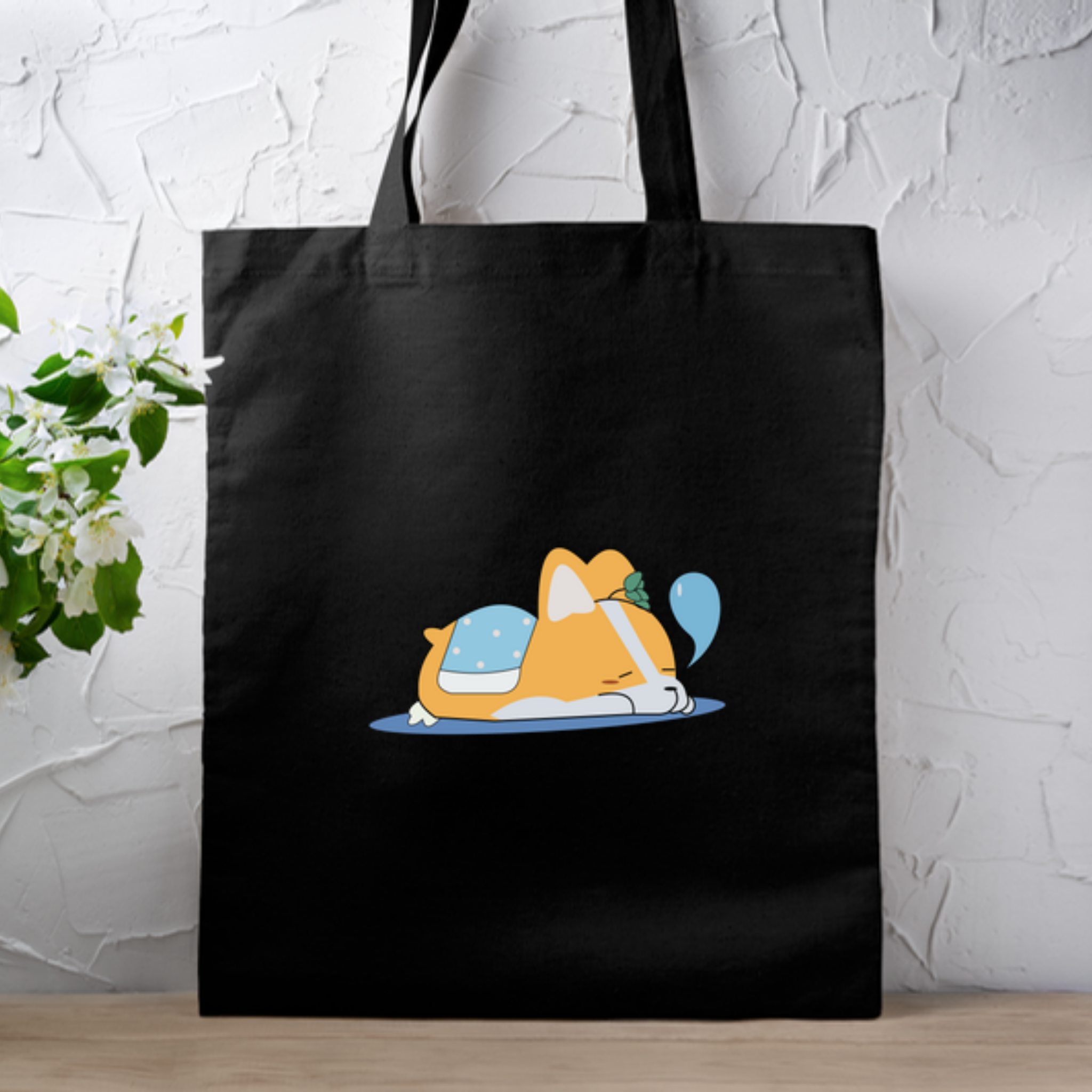 Puppy Nap Tote Bag