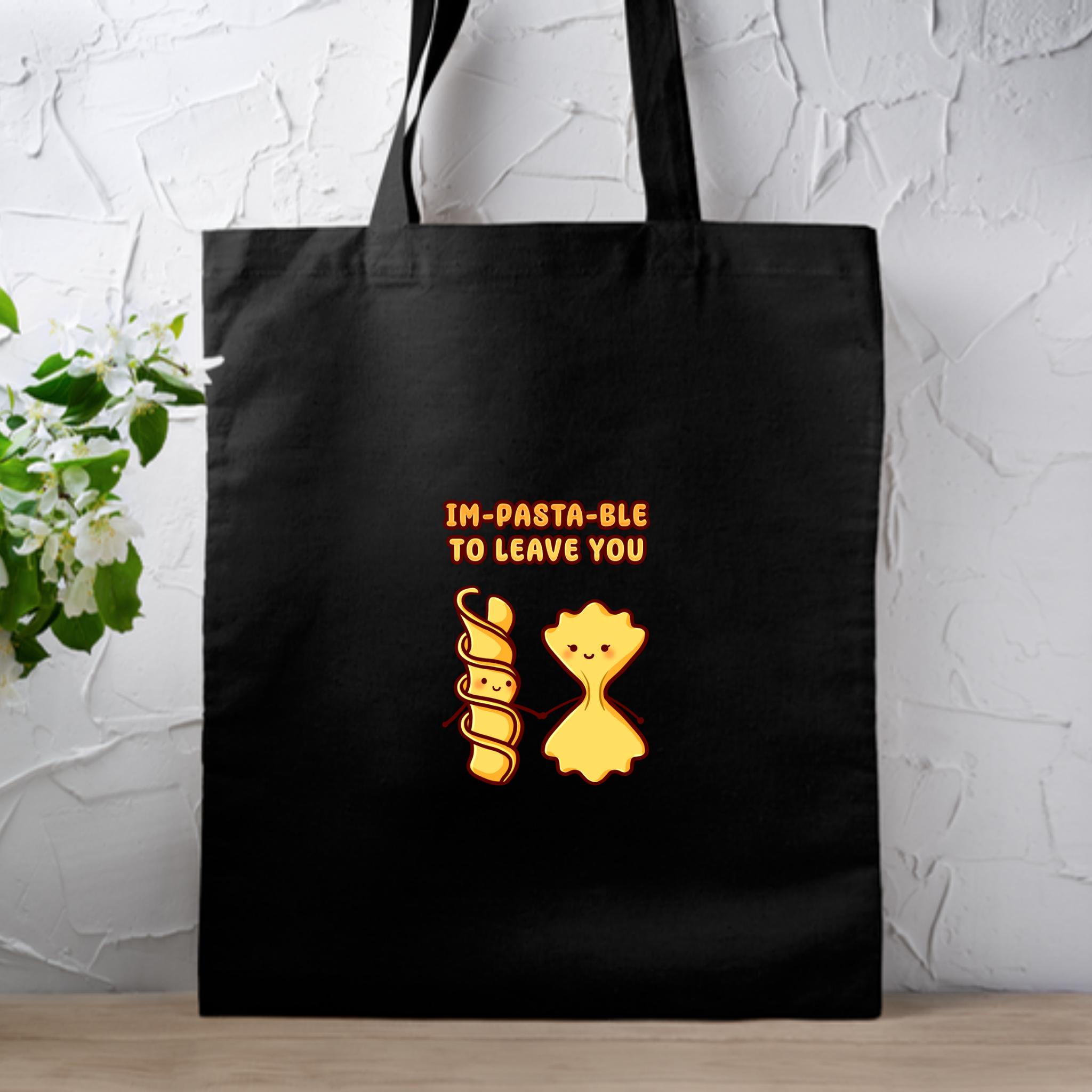 Im-Pasta-Ble to to Leave You Pasta Couple Tote Bag