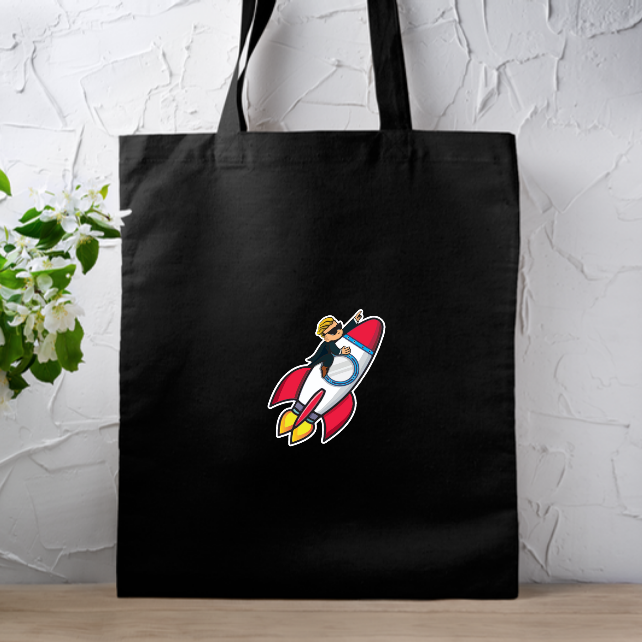Wallstreet Bets To the Moon Rocket Boy.png Tote Bag