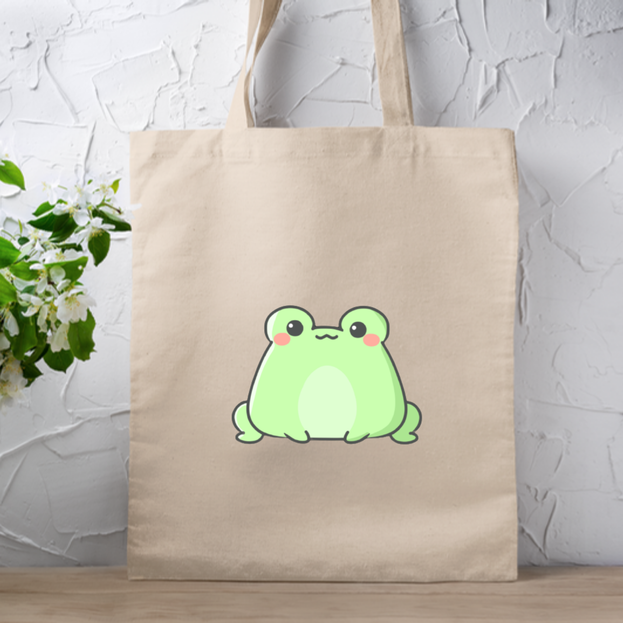 Sitting Frog Tote Bag