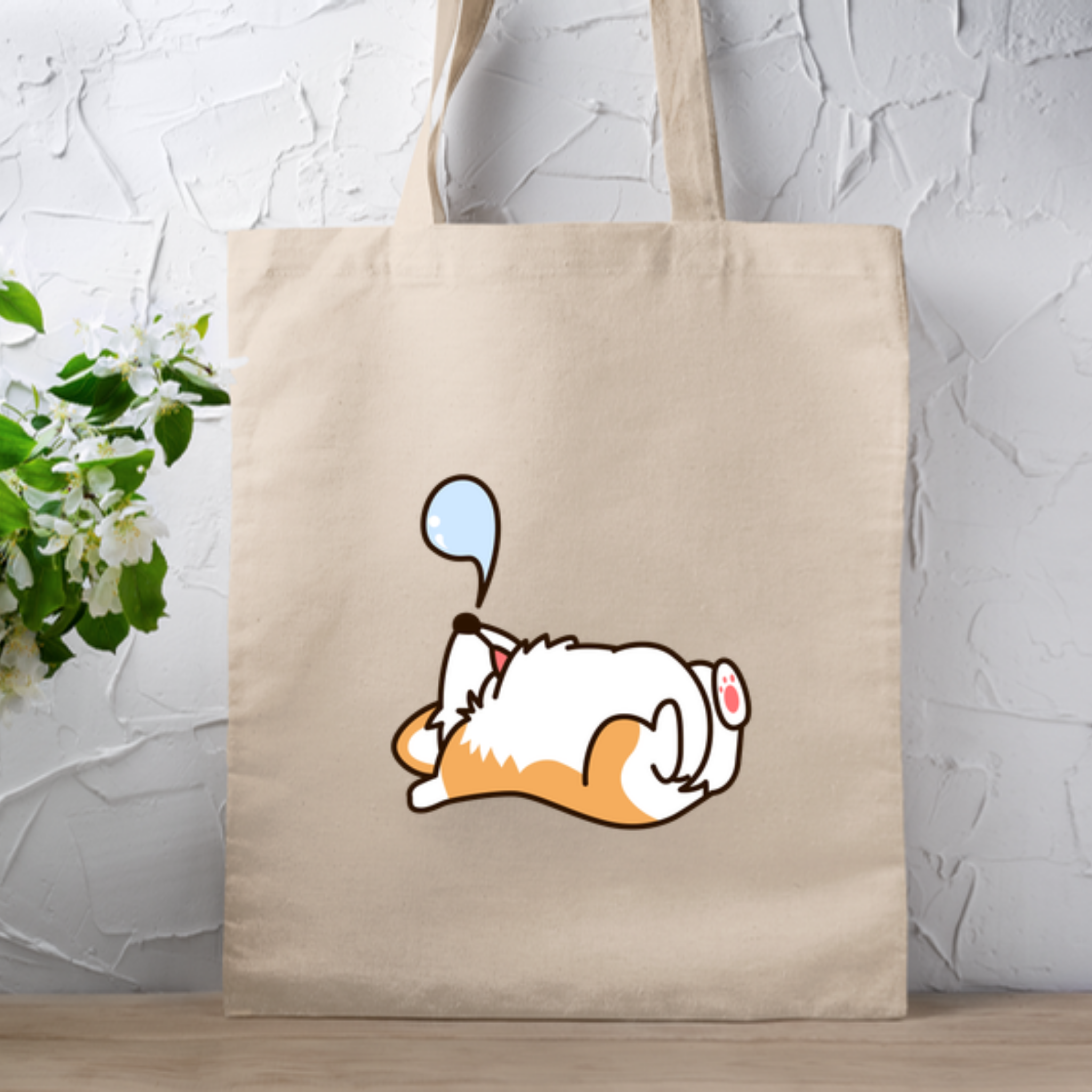 Sleeping Dog Tote Bag