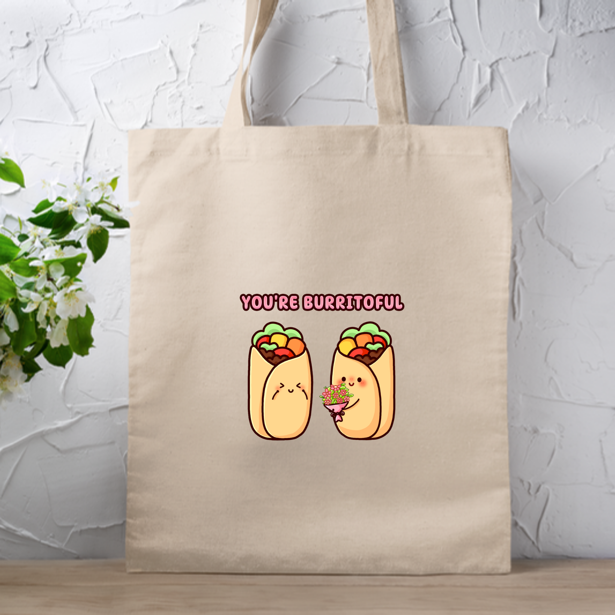 You're Burritoful Burrito Couple Tote Bag