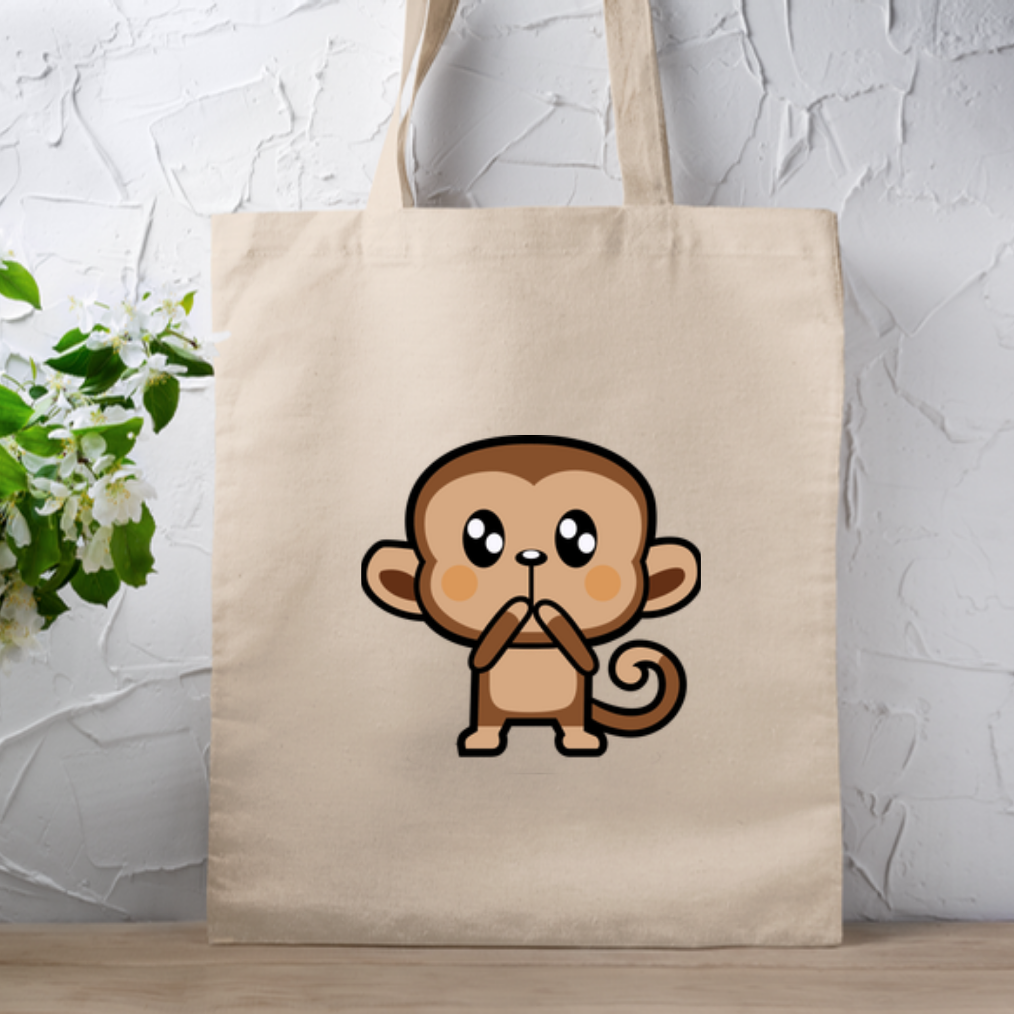 Shocked Monkey Tote Bag