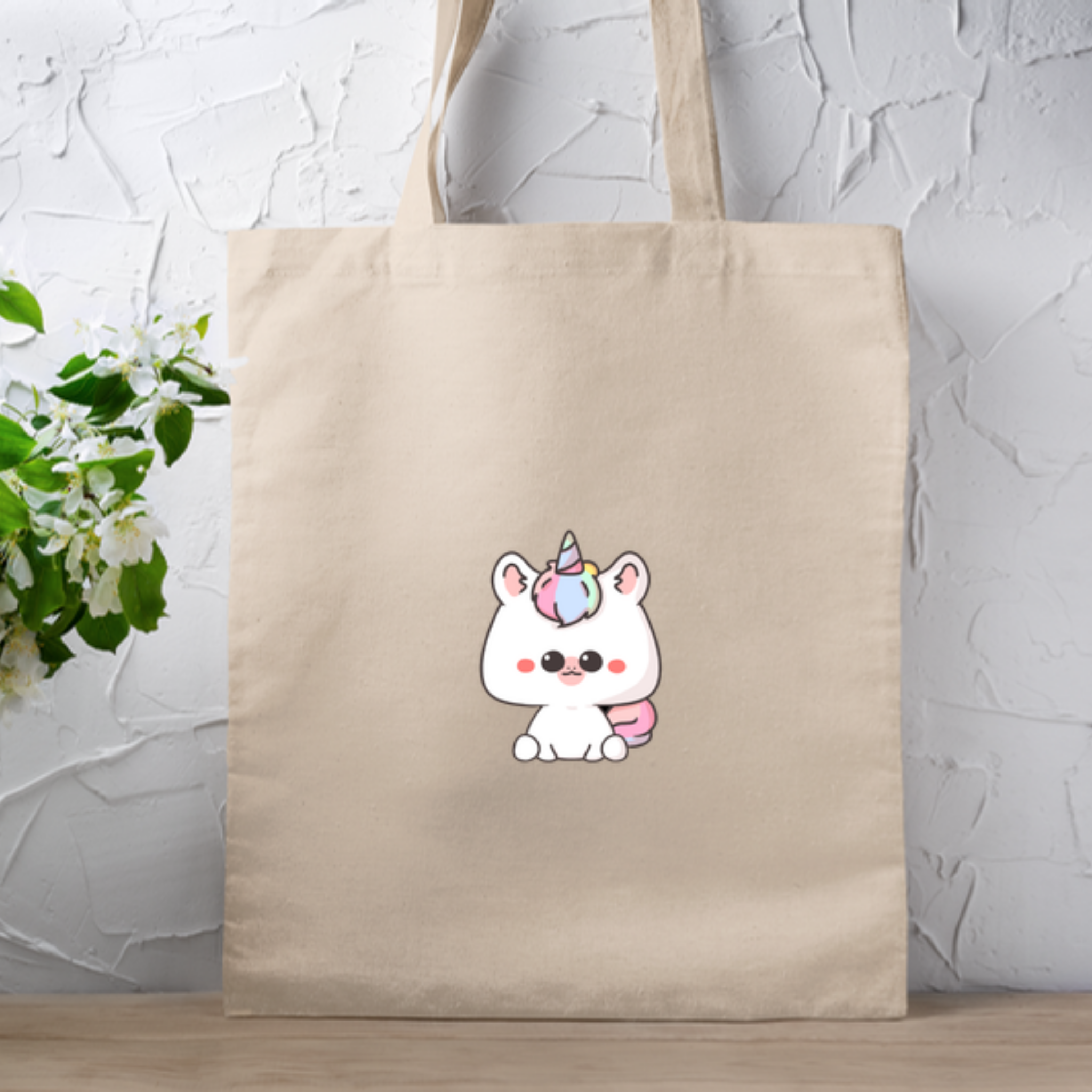 Rainbow Baby Unicorn Tote Bag