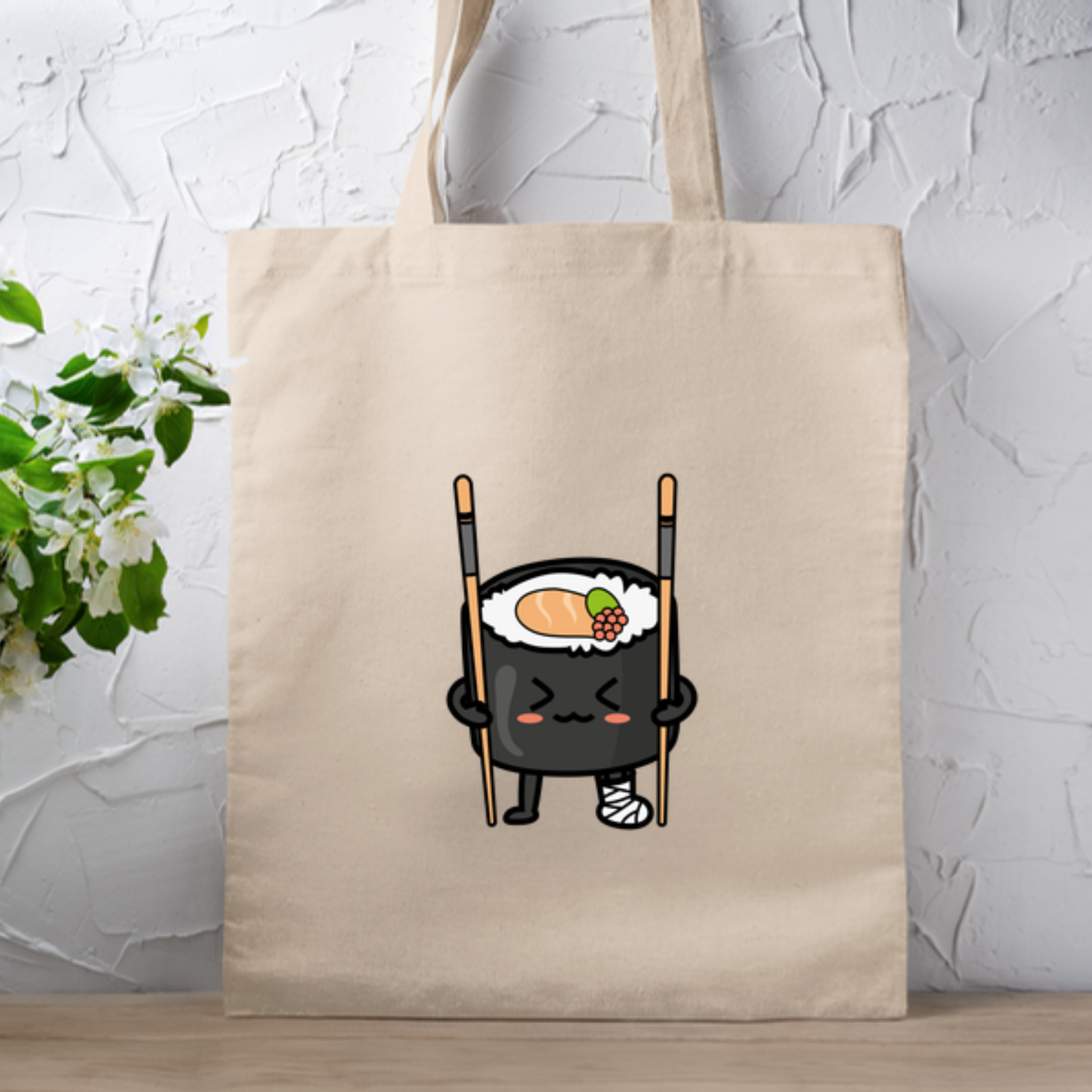 Sushi on Chopstick Crutches Tote Bag